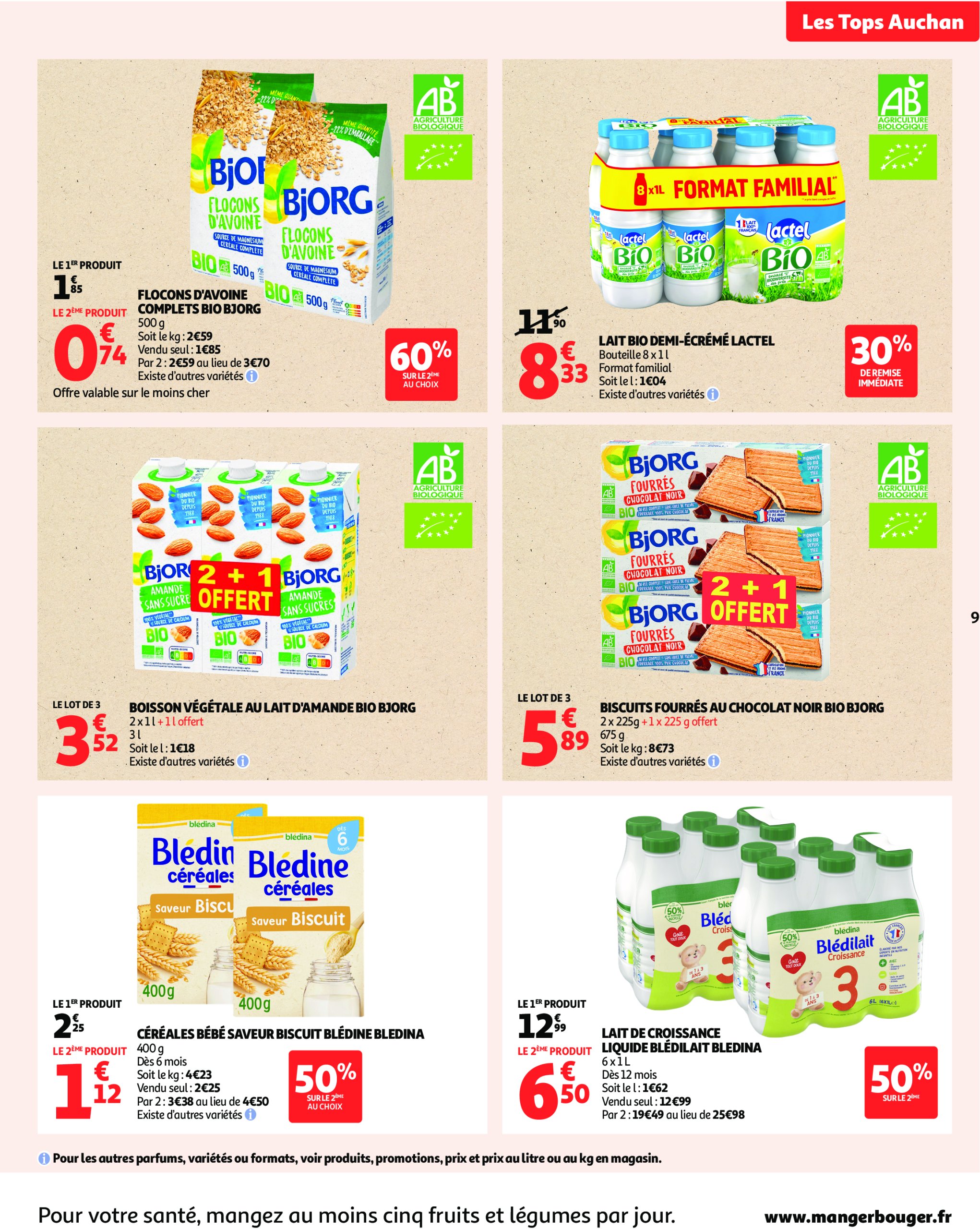 auchan - Auchan - Des prix aussi bas, c'est le Top ! folder geldig vanaf 24/06 - 06/07 - page: 9