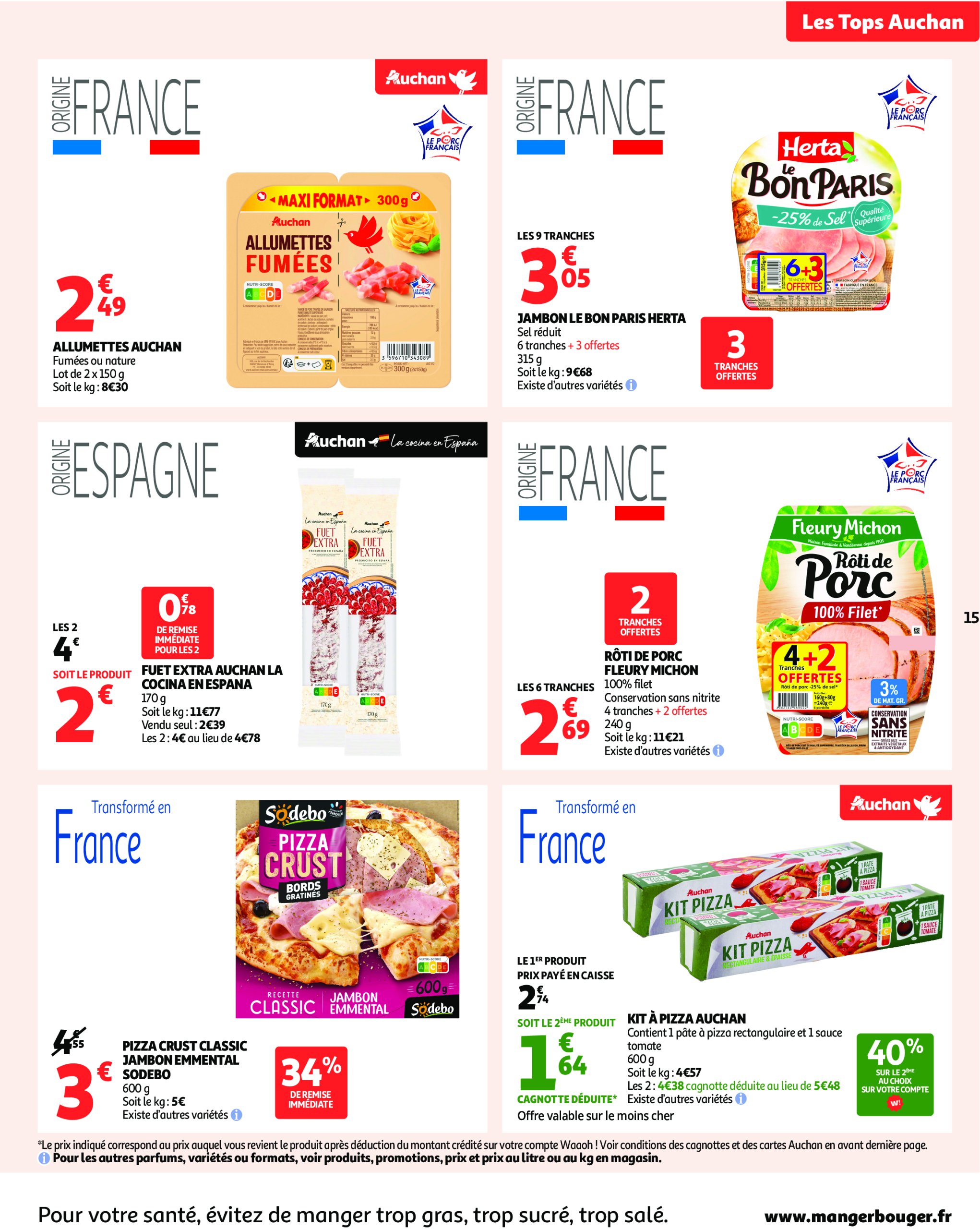 auchan - Auchan - Des prix aussi bas, c'est le Top ! folder geldig vanaf 24/06 - 06/07 - page: 15