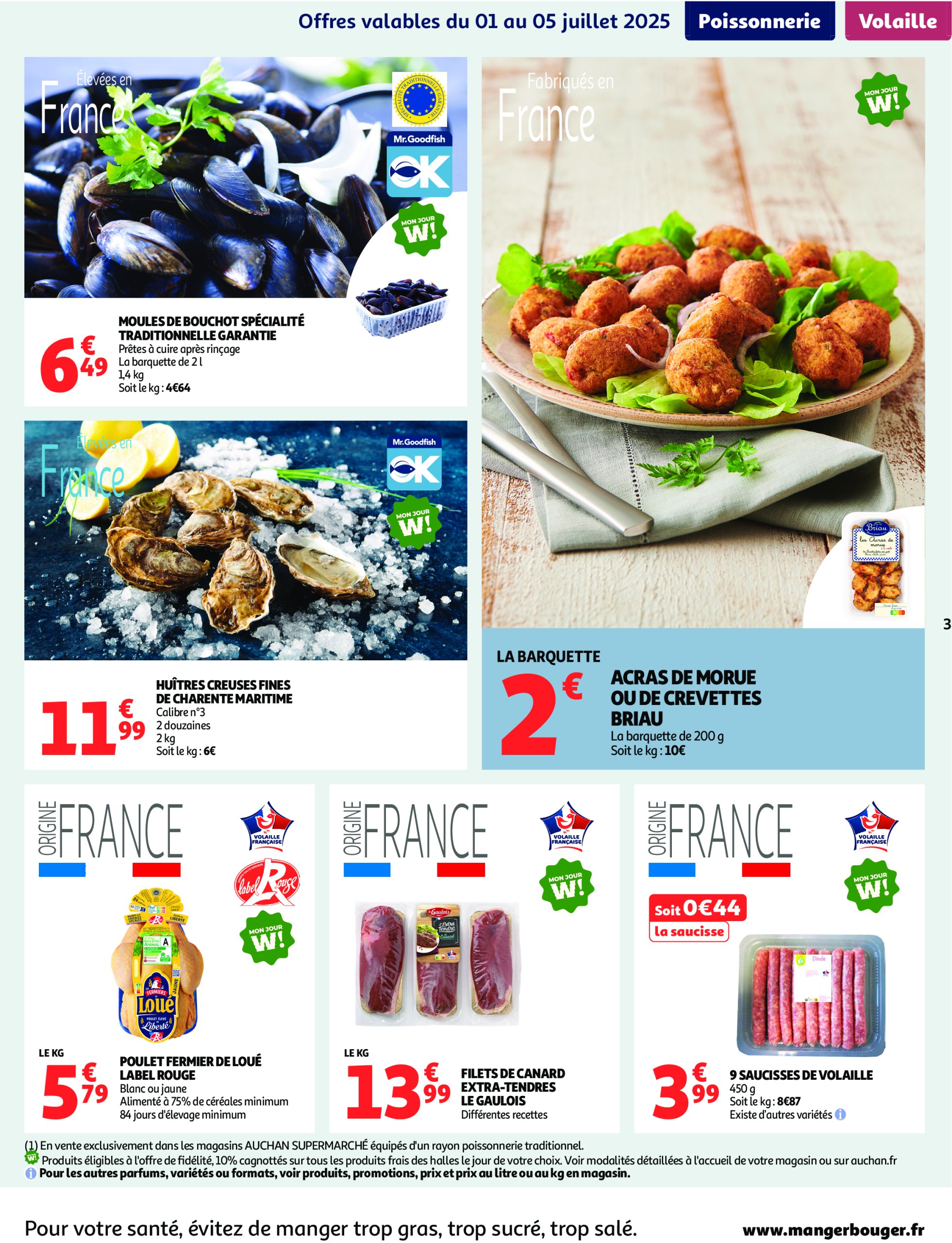 auchan - Auchan - Les prix bas qui font du bien au quotidien folder geldig vanaf 01/07 - 12/07 - page: 3