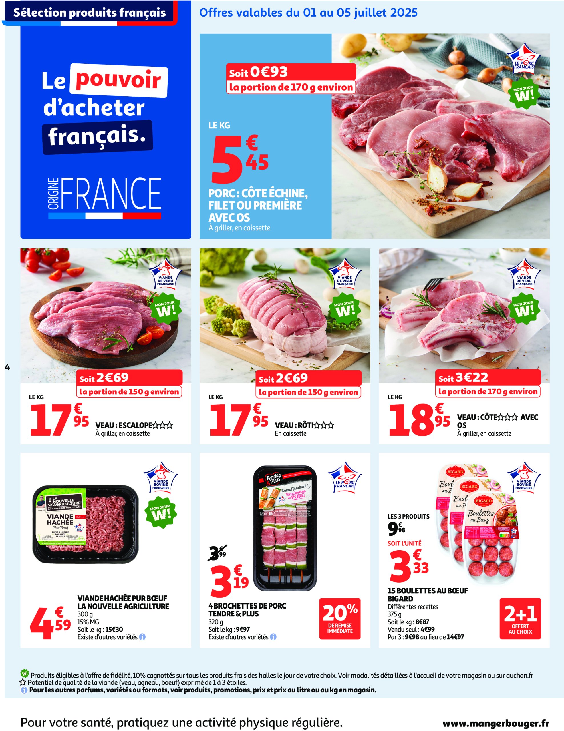 auchan - Auchan - Les prix bas qui font du bien au quotidien folder geldig vanaf 01/07 - 12/07 - page: 4