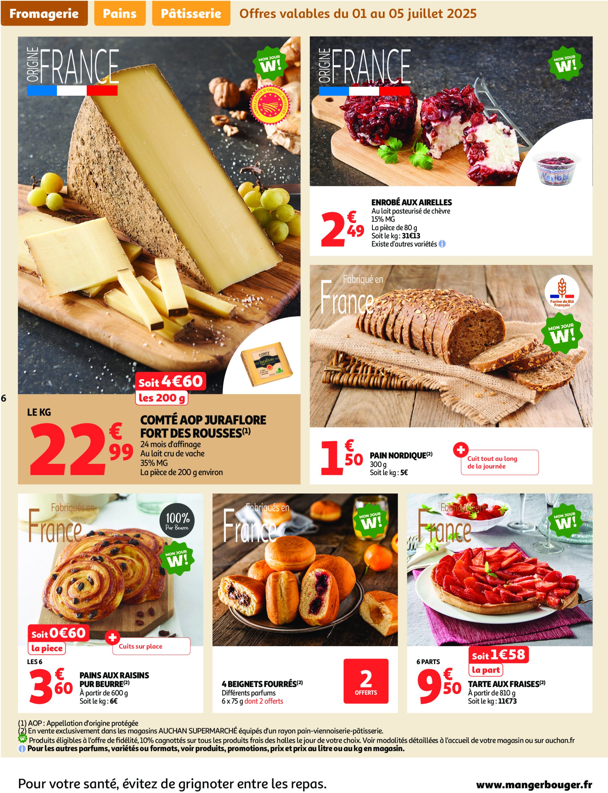 auchan - Auchan - Les prix bas qui font du bien au quotidien folder geldig vanaf 01/07 - 12/07 - page: 6