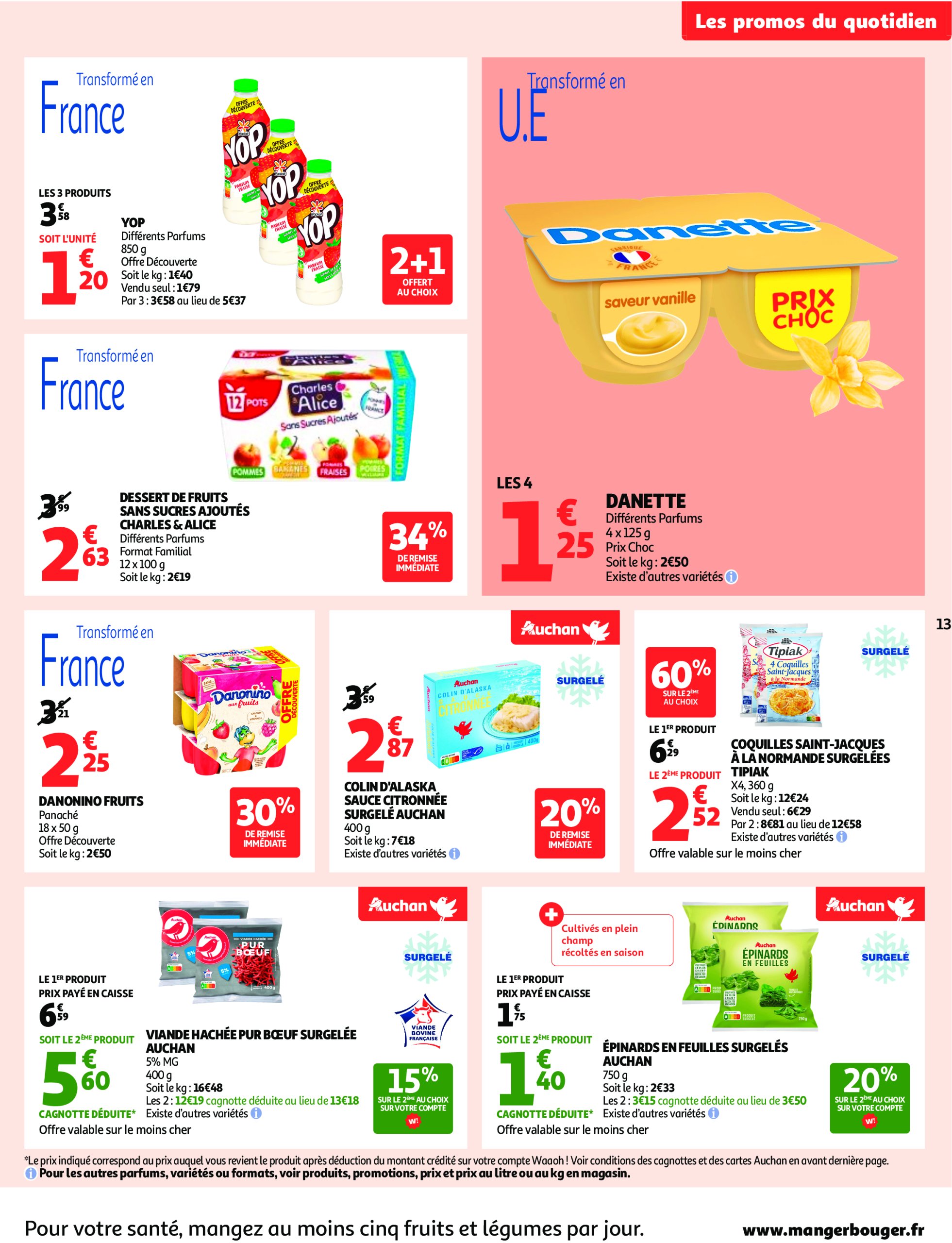 auchan - Auchan - Les prix bas qui font du bien au quotidien folder geldig vanaf 01/07 - 12/07 - page: 13