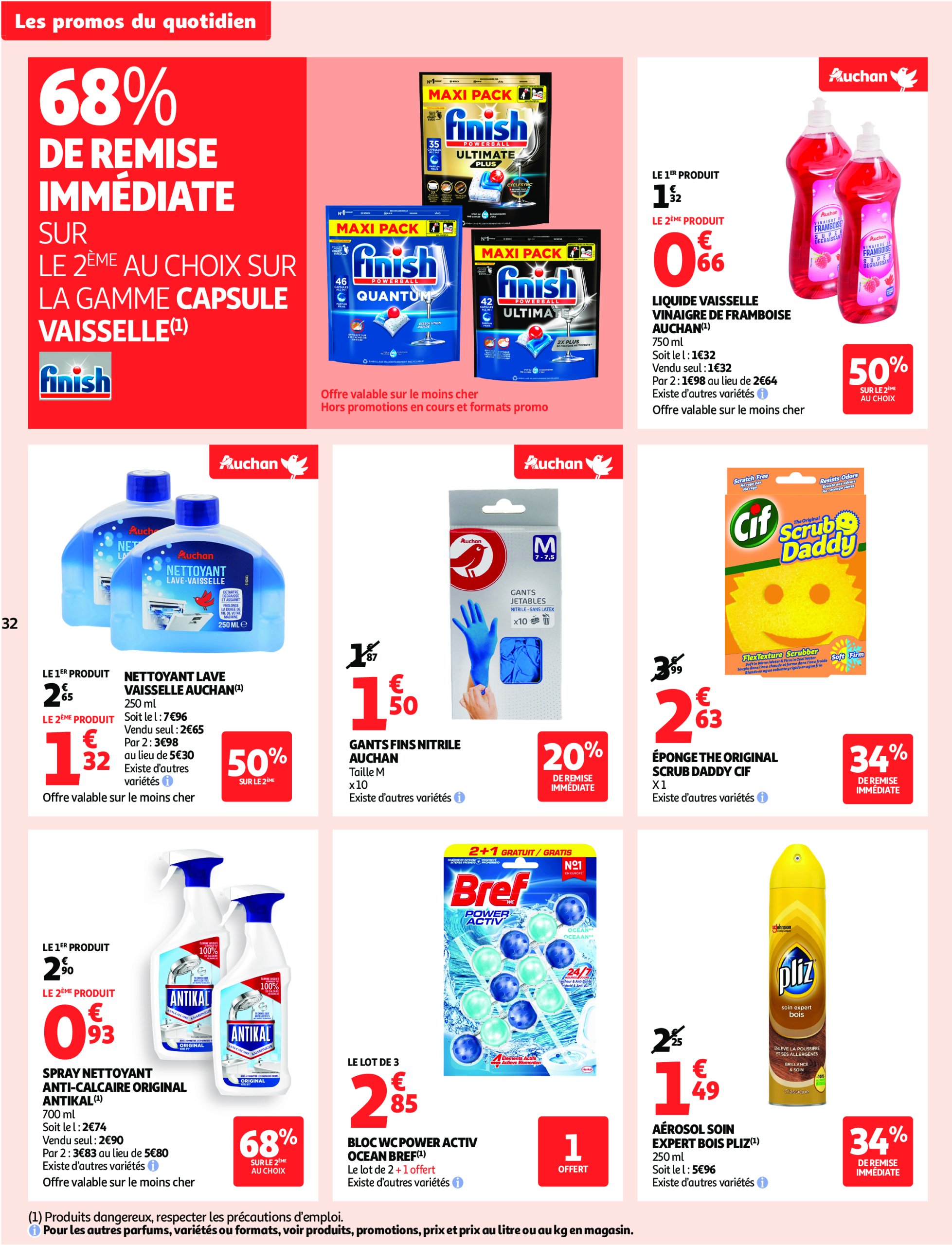 auchan - Auchan - C'est bon de rentrer moins cher folder geldig vanaf 01/07 - 13/07 - page: 32 auchan - Auchan - C'est bon de rentrer moins cher folder geldig vanaf 01/07 - 13/07 - page: 32