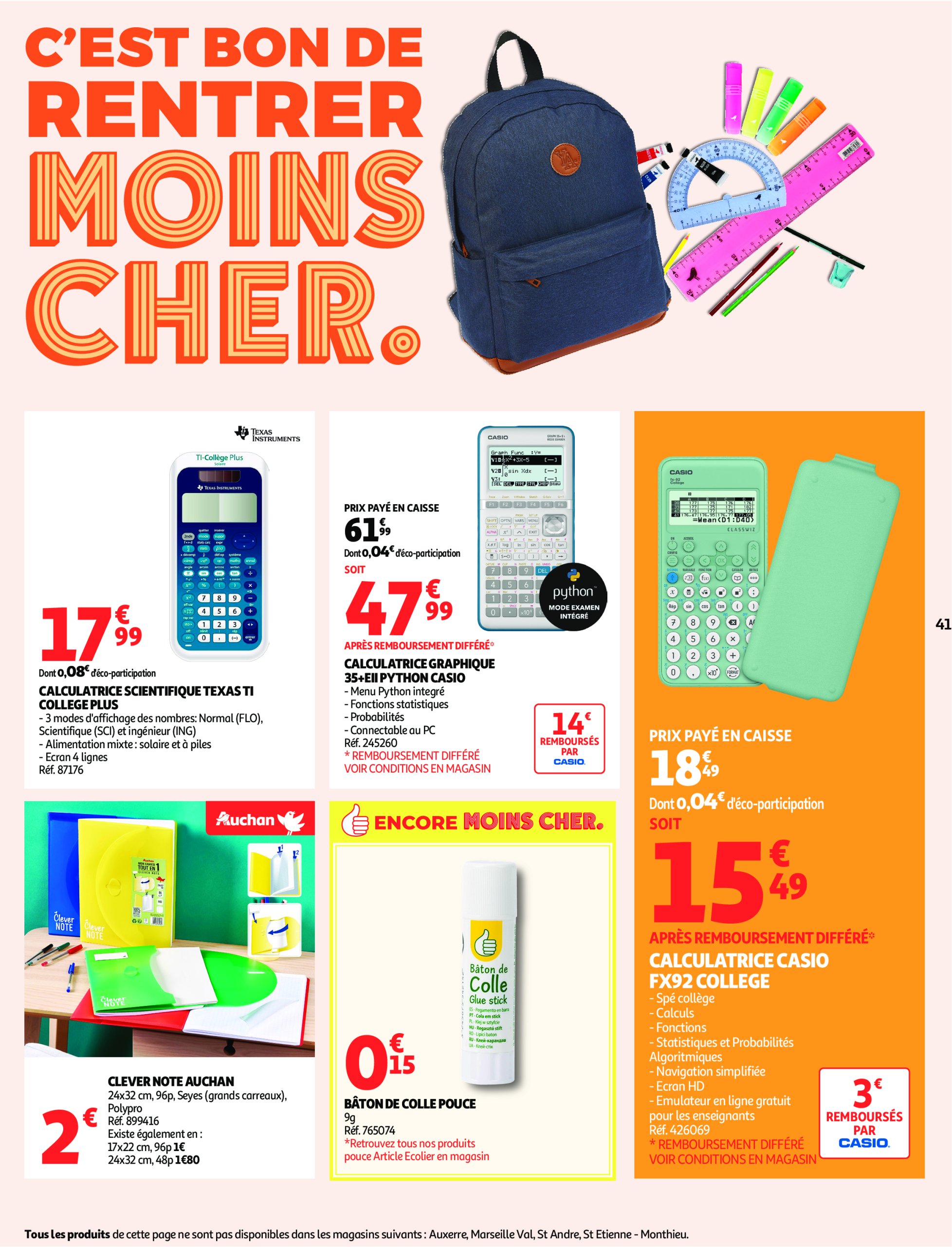 auchan - Auchan - C'est bon de rentrer moins cher folder geldig vanaf 01/07 - 13/07 - page: 41 auchan - Auchan - C'est bon de rentrer moins cher folder geldig vanaf 01/07 - 13/07 - page: 41