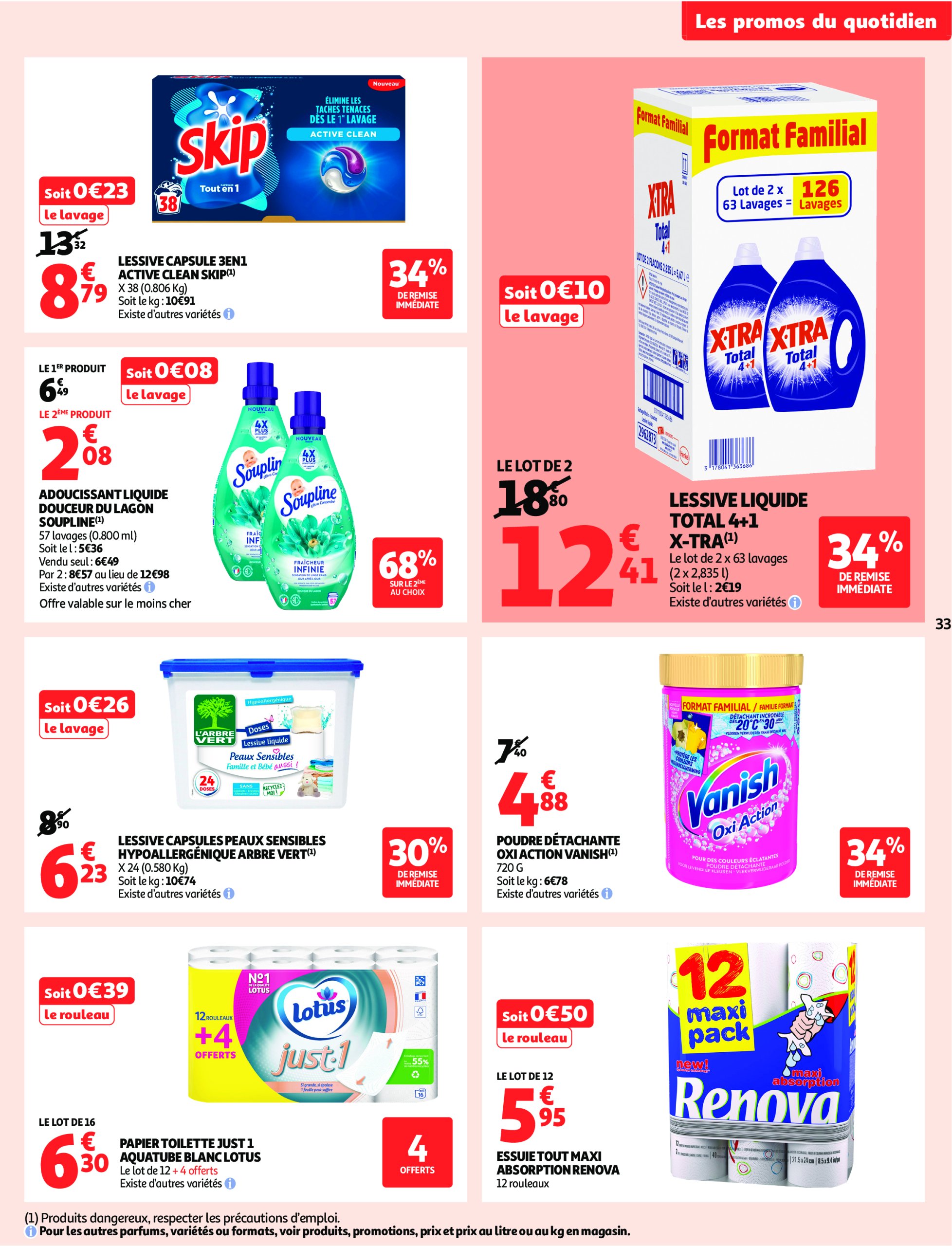 auchan - Auchan - C'est bon de rentrer moins cher folder geldig vanaf 01/07 - 13/07 - page: 33 auchan - Auchan - C'est bon de rentrer moins cher folder geldig vanaf 01/07 - 13/07 - page: 33