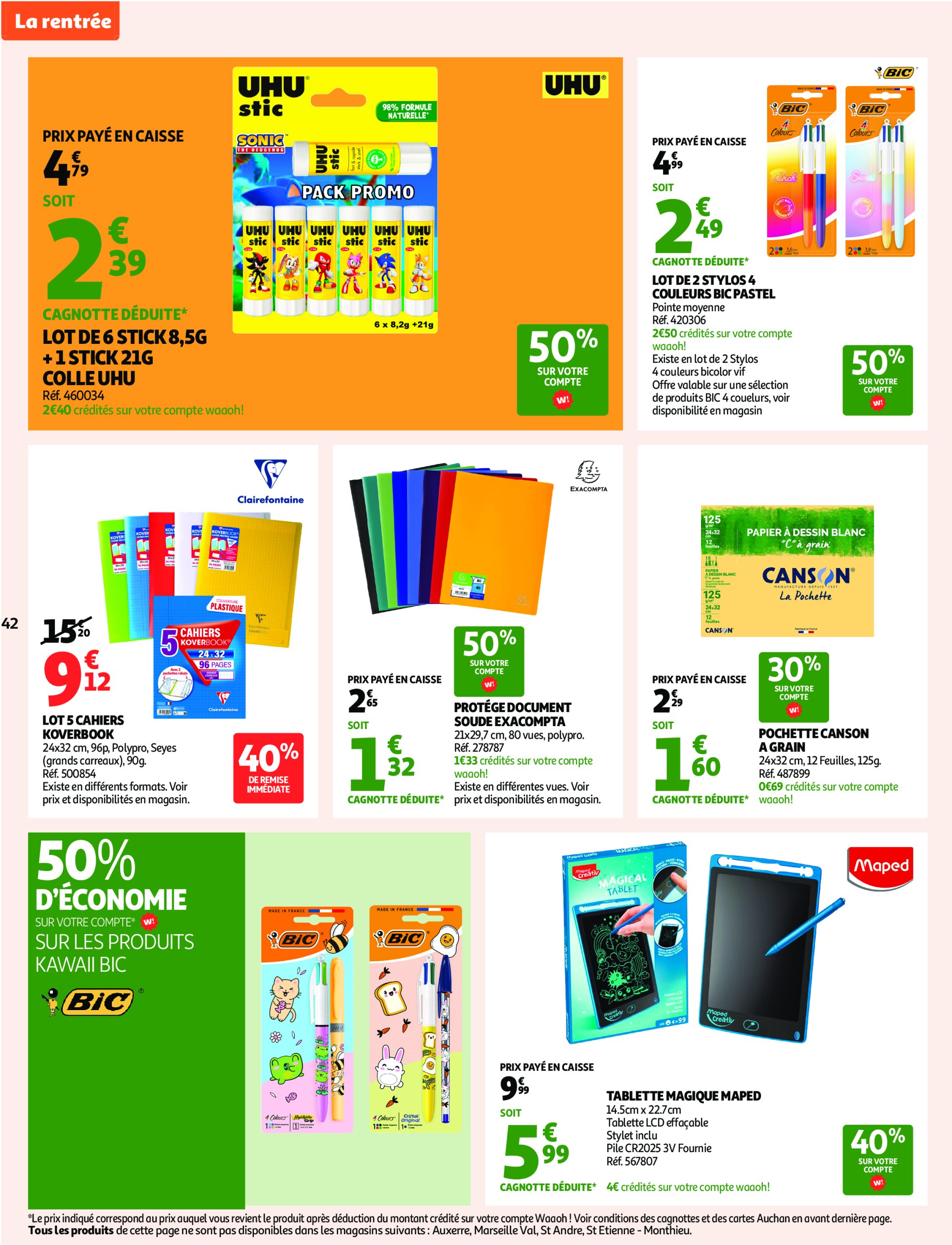 auchan - Auchan - C'est bon de rentrer moins cher folder geldig vanaf 01/07 - 13/07 - page: 42 auchan - Auchan - C'est bon de rentrer moins cher folder geldig vanaf 01/07 - 13/07 - page: 42