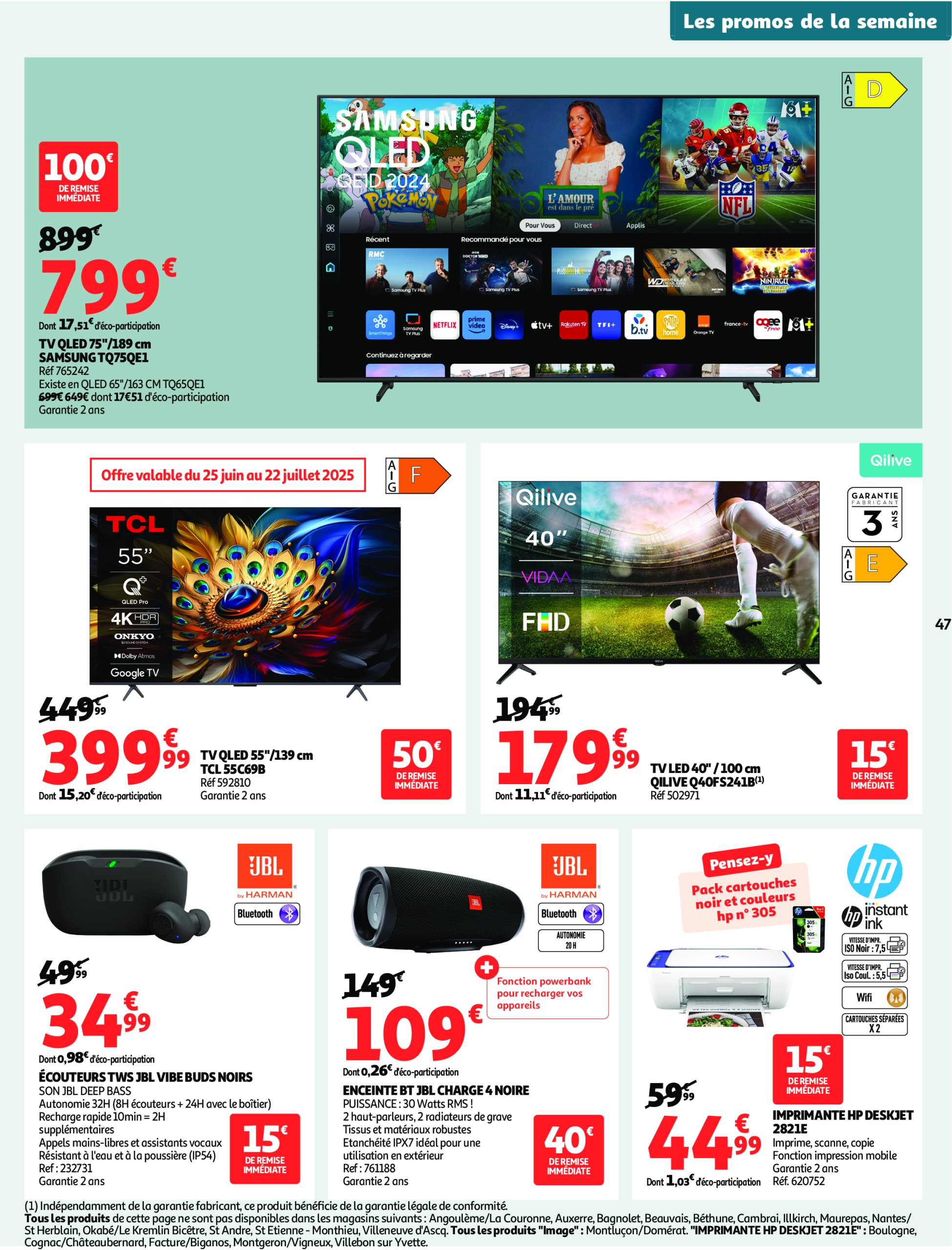 auchan - Auchan - C'est bon de rentrer moins cher folder geldig vanaf 01/07 - 13/07 - page: 47 auchan - Auchan - C'est bon de rentrer moins cher folder geldig vanaf 01/07 - 13/07 - page: 47