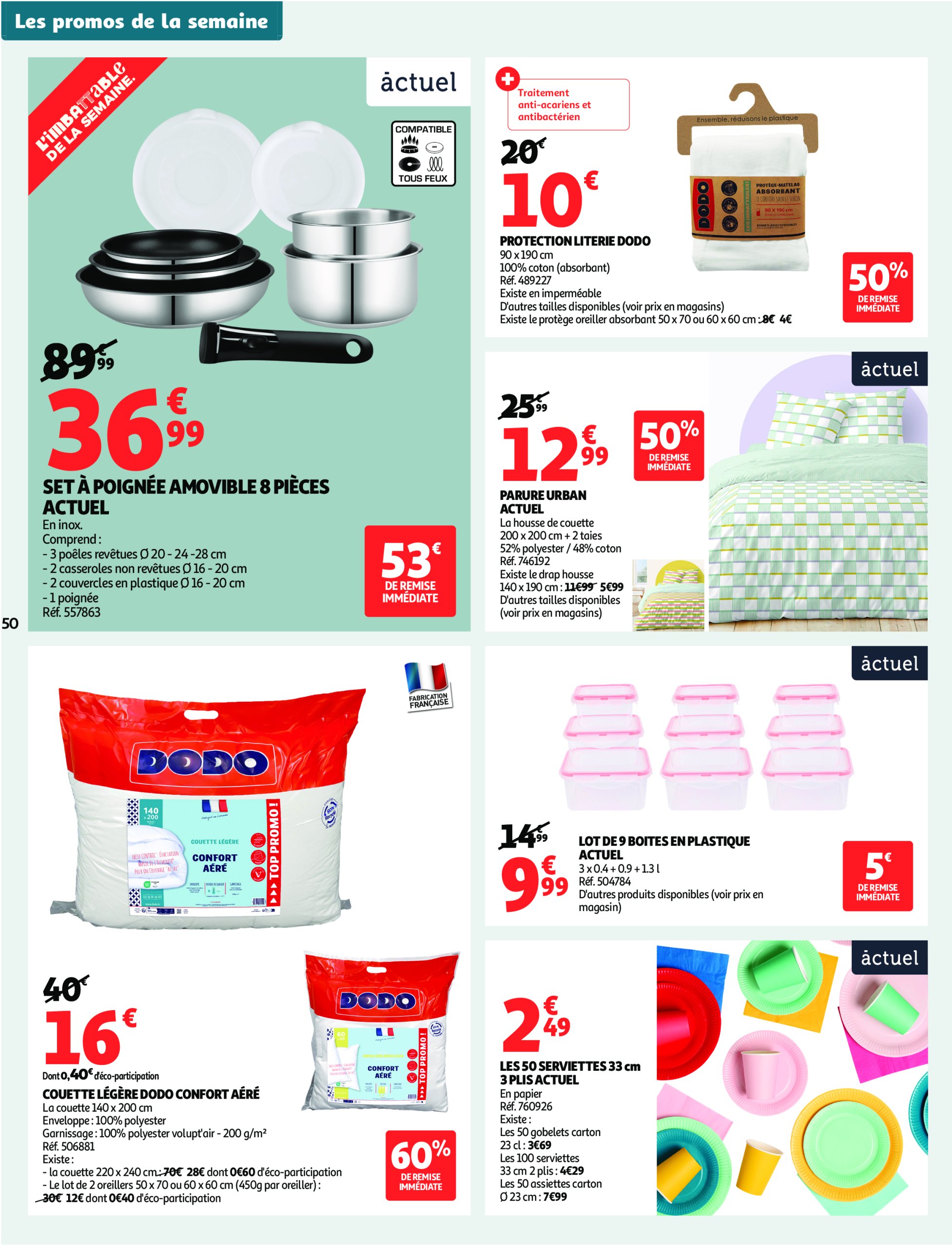 auchan - Auchan - C'est bon de rentrer moins cher folder geldig vanaf 01/07 - 13/07 - page: 50 auchan - Auchan - C'est bon de rentrer moins cher folder geldig vanaf 01/07 - 13/07 - page: 50