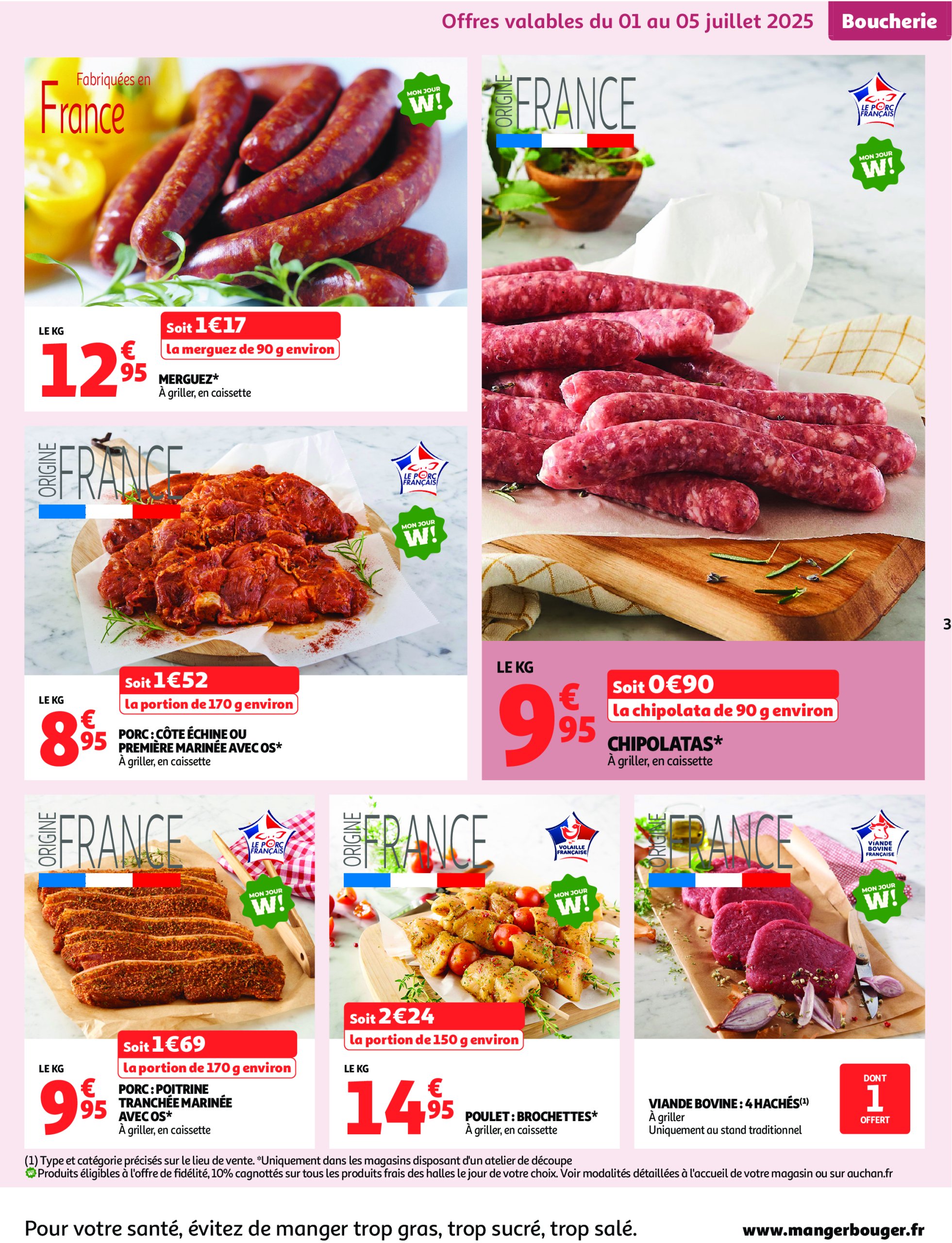 auchan - Auchan - C'est bon de rentrer moins cher folder geldig vanaf 01/07 - 13/07 - page: 3 auchan - Auchan - C'est bon de rentrer moins cher folder geldig vanaf 01/07 - 13/07 - page: 3