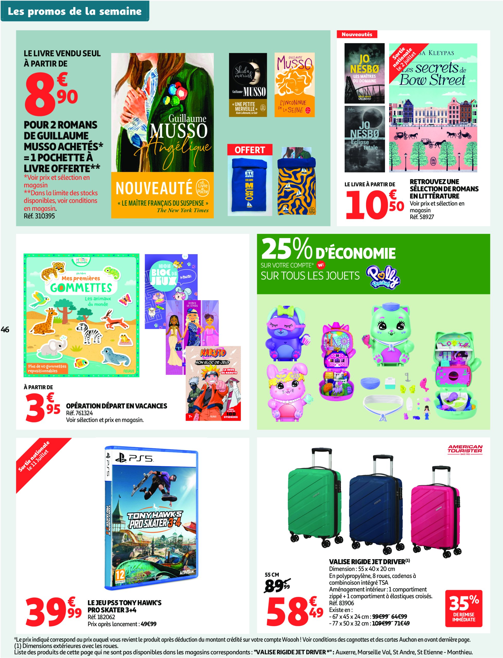 auchan - Auchan - C'est bon de rentrer moins cher folder geldig vanaf 01/07 - 13/07 - page: 46 auchan - Auchan - C'est bon de rentrer moins cher folder geldig vanaf 01/07 - 13/07 - page: 46