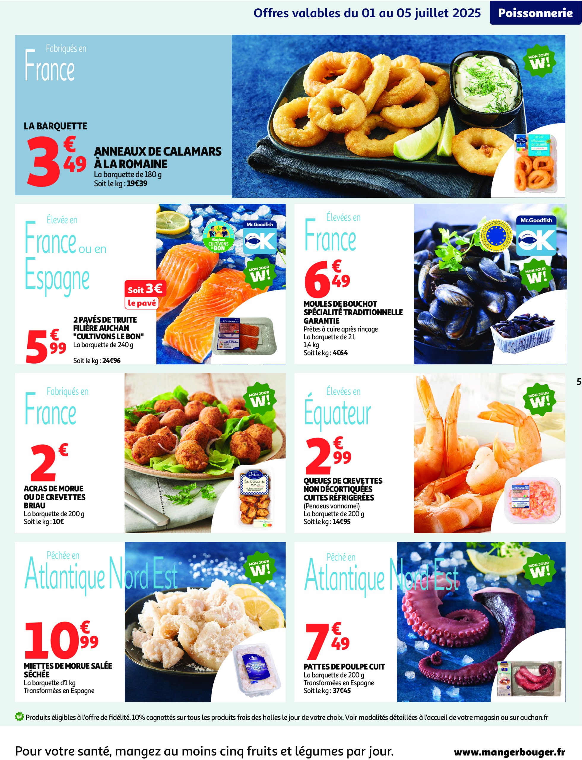 auchan - Auchan - C'est bon de rentrer moins cher folder geldig vanaf 01/07 - 13/07 - page: 5 auchan - Auchan - C'est bon de rentrer moins cher folder geldig vanaf 01/07 - 13/07 - page: 5