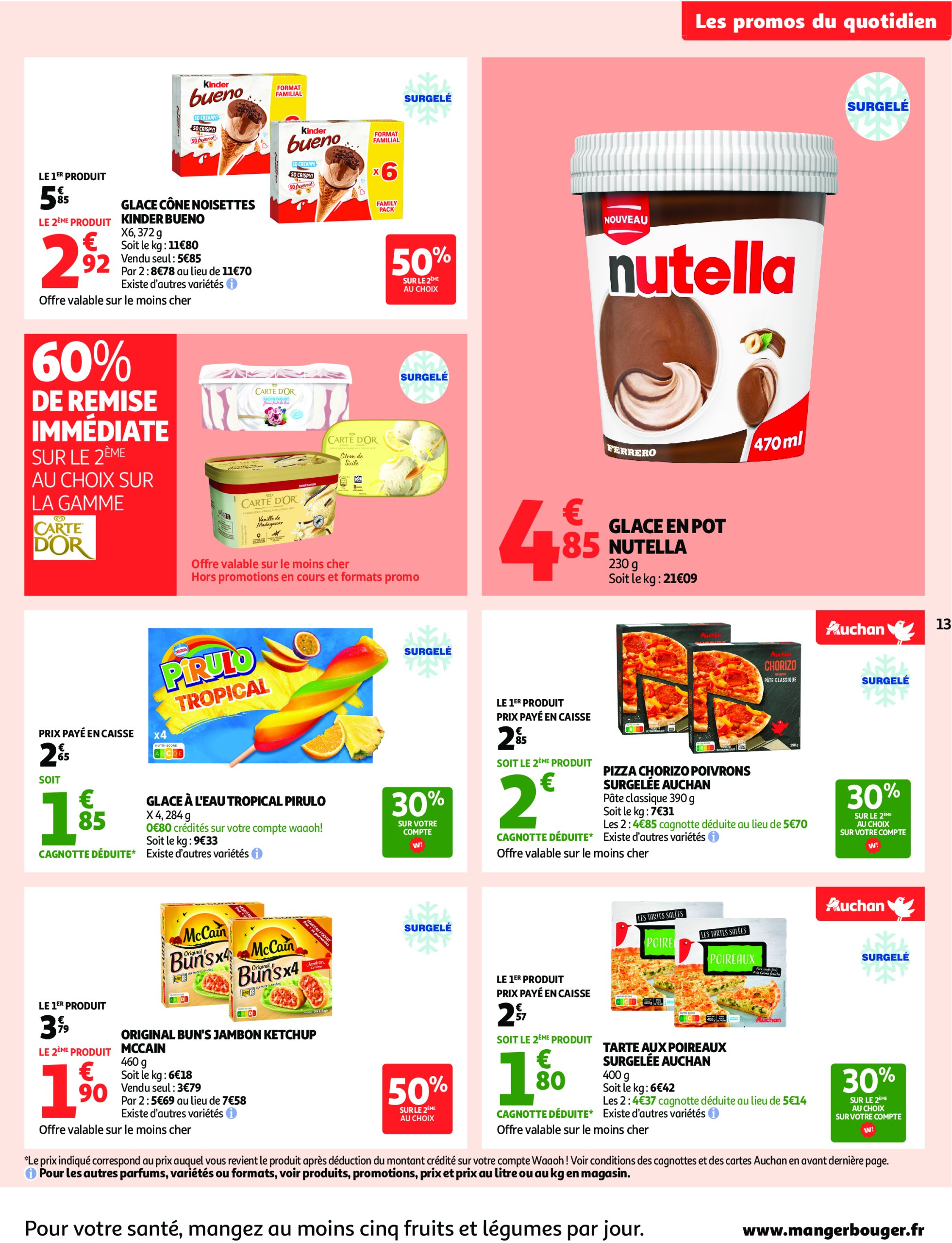 auchan - Auchan - C'est bon de rentrer moins cher folder geldig vanaf 01/07 - 13/07 - page: 13 auchan - Auchan - C'est bon de rentrer moins cher folder geldig vanaf 01/07 - 13/07 - page: 13