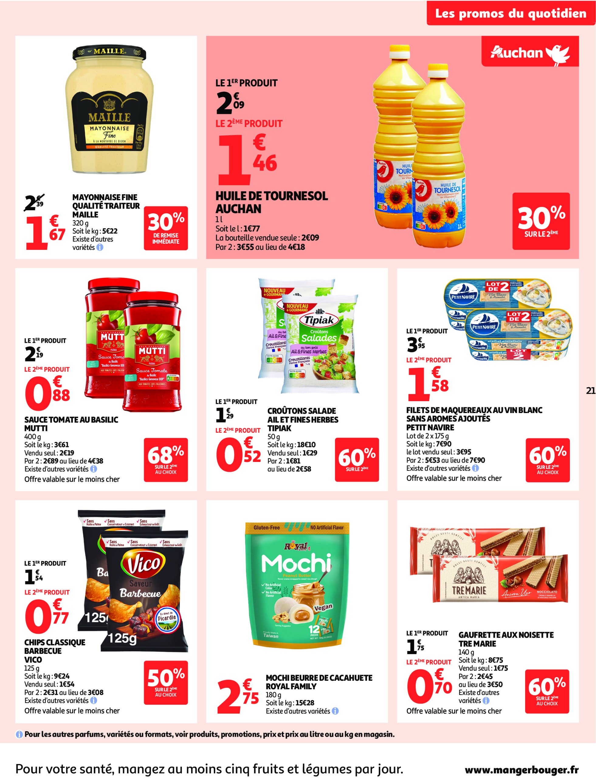auchan - Auchan - C'est bon de rentrer moins cher folder geldig vanaf 01/07 - 13/07 - page: 21 auchan - Auchan - C'est bon de rentrer moins cher folder geldig vanaf 01/07 - 13/07 - page: 21