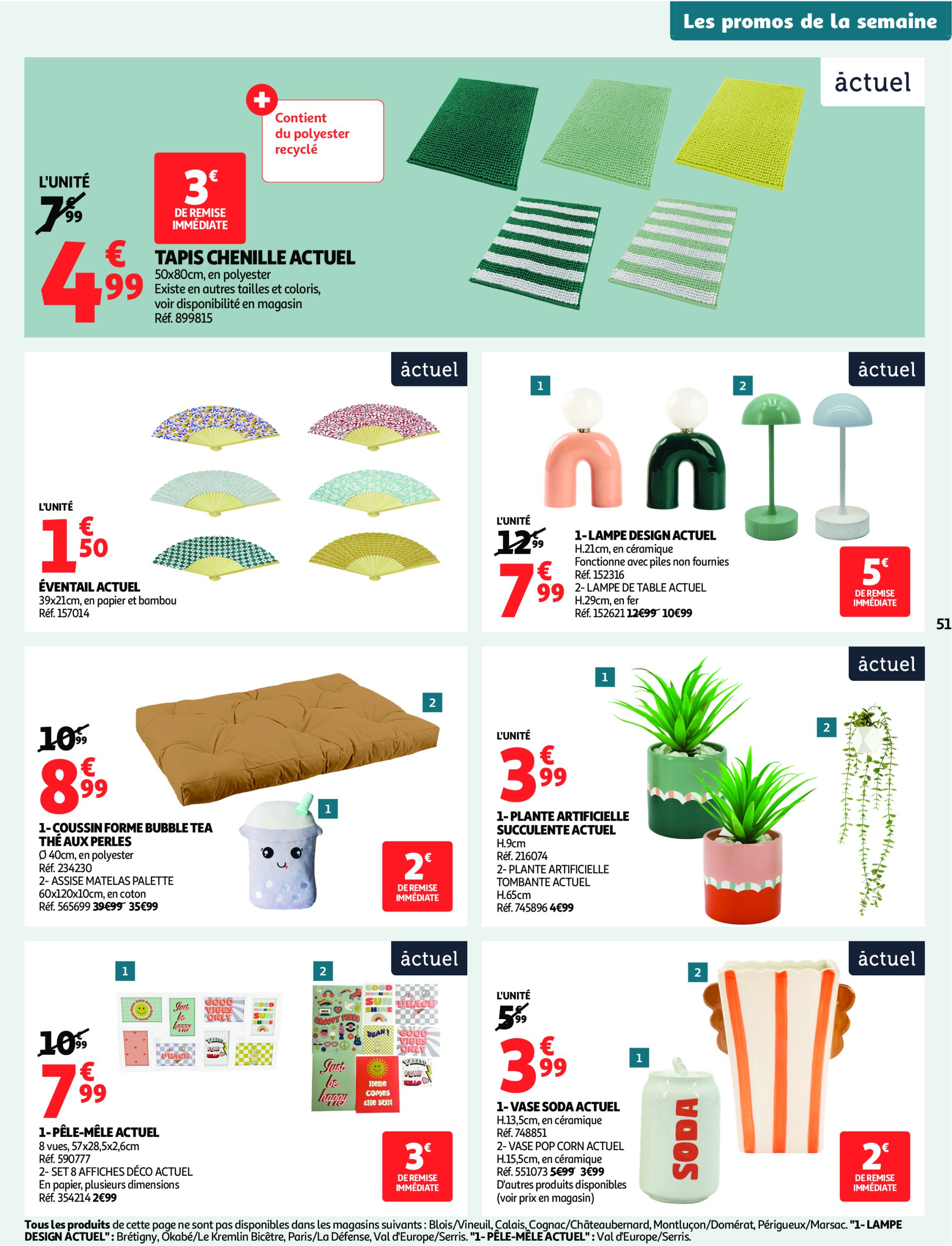 auchan - Auchan - C'est bon de rentrer moins cher folder geldig vanaf 01/07 - 13/07 - page: 51 auchan - Auchan - C'est bon de rentrer moins cher folder geldig vanaf 01/07 - 13/07 - page: 51