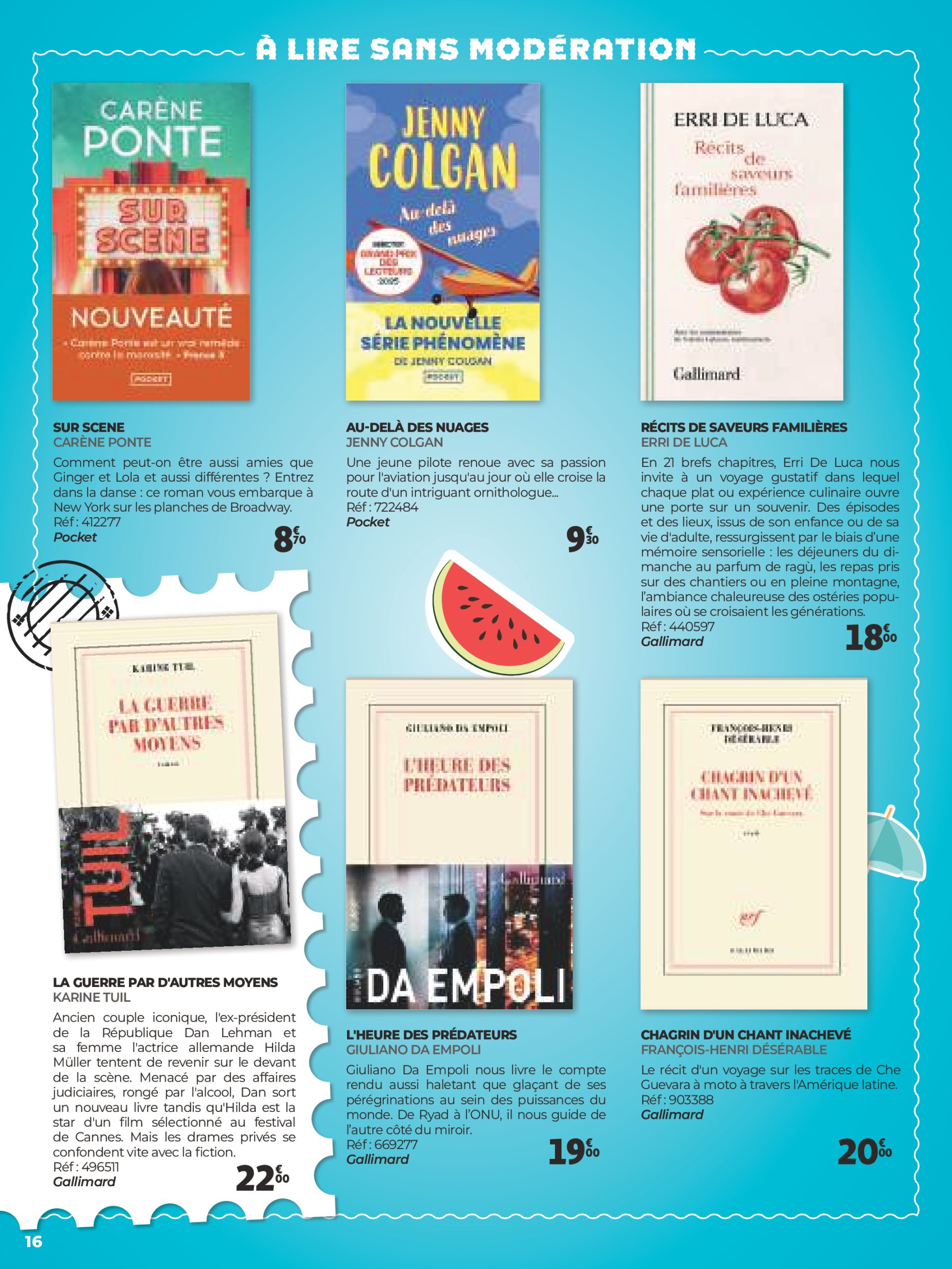 auchan - Auchan - Une sélection pour voyager partout folder geldig vanaf 25/06 - 31/08 - page: 16 auchan - Auchan - Une sélection pour voyager partout folder geldig vanaf 25/06 - 31/08 - page: 16
