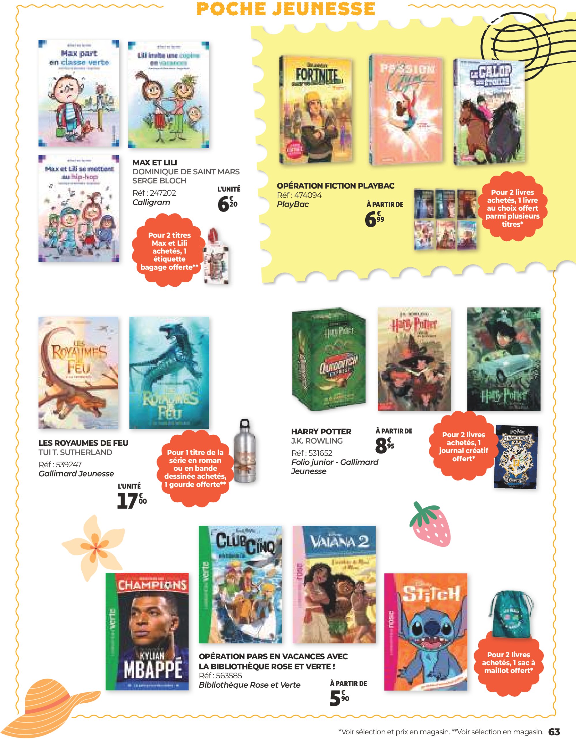 auchan - Auchan - Une sélection pour voyager partout folder geldig vanaf 25/06 - 31/08 - page: 63 auchan - Auchan - Une sélection pour voyager partout folder geldig vanaf 25/06 - 31/08 - page: 63