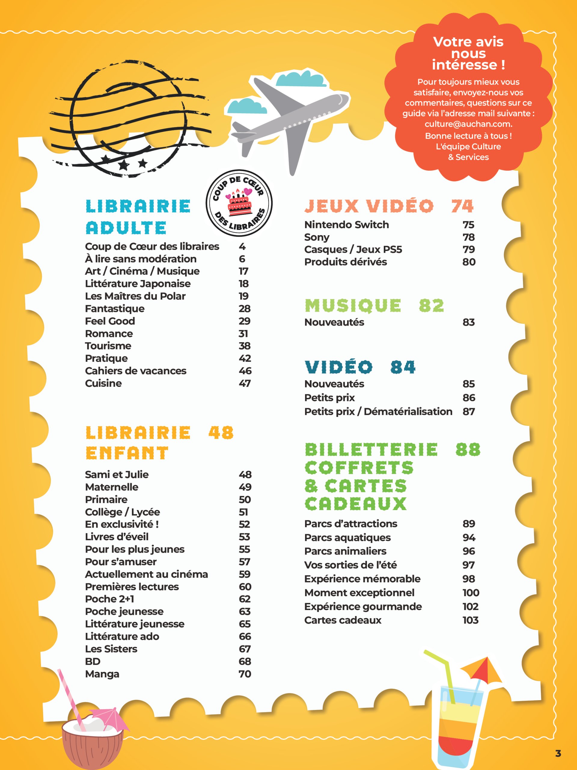auchan - Auchan - Une sélection pour voyager partout folder geldig vanaf 25/06 - 31/08 - page: 3 auchan - Auchan - Une sélection pour voyager partout folder geldig vanaf 25/06 - 31/08 - page: 3
