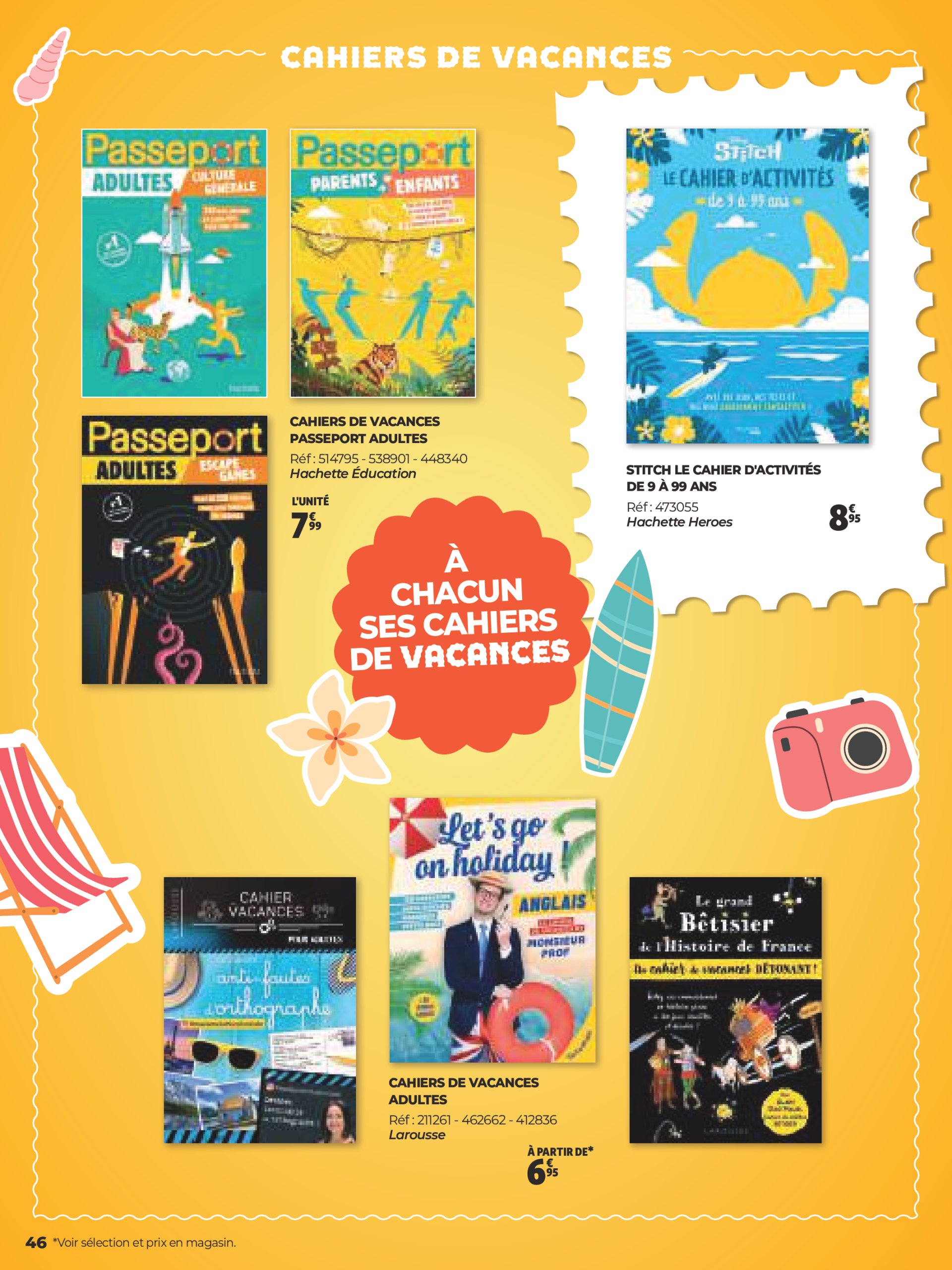 auchan - Auchan - Une sélection pour voyager partout folder geldig vanaf 25/06 - 31/08 - page: 46 auchan - Auchan - Une sélection pour voyager partout folder geldig vanaf 25/06 - 31/08 - page: 46