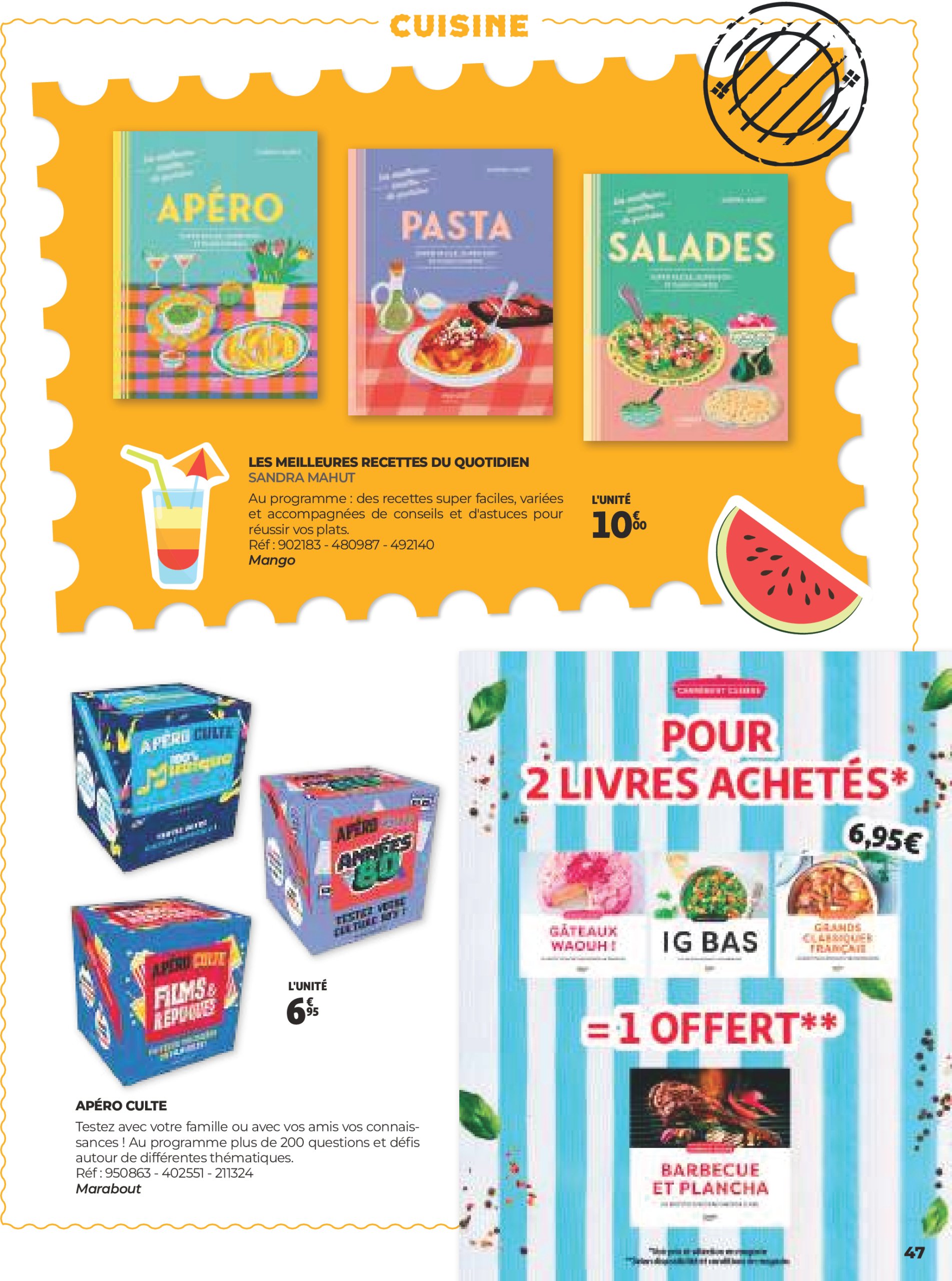 auchan - Auchan - Une sélection pour voyager partout folder geldig vanaf 25/06 - 31/08 - page: 47 auchan - Auchan - Une sélection pour voyager partout folder geldig vanaf 25/06 - 31/08 - page: 47