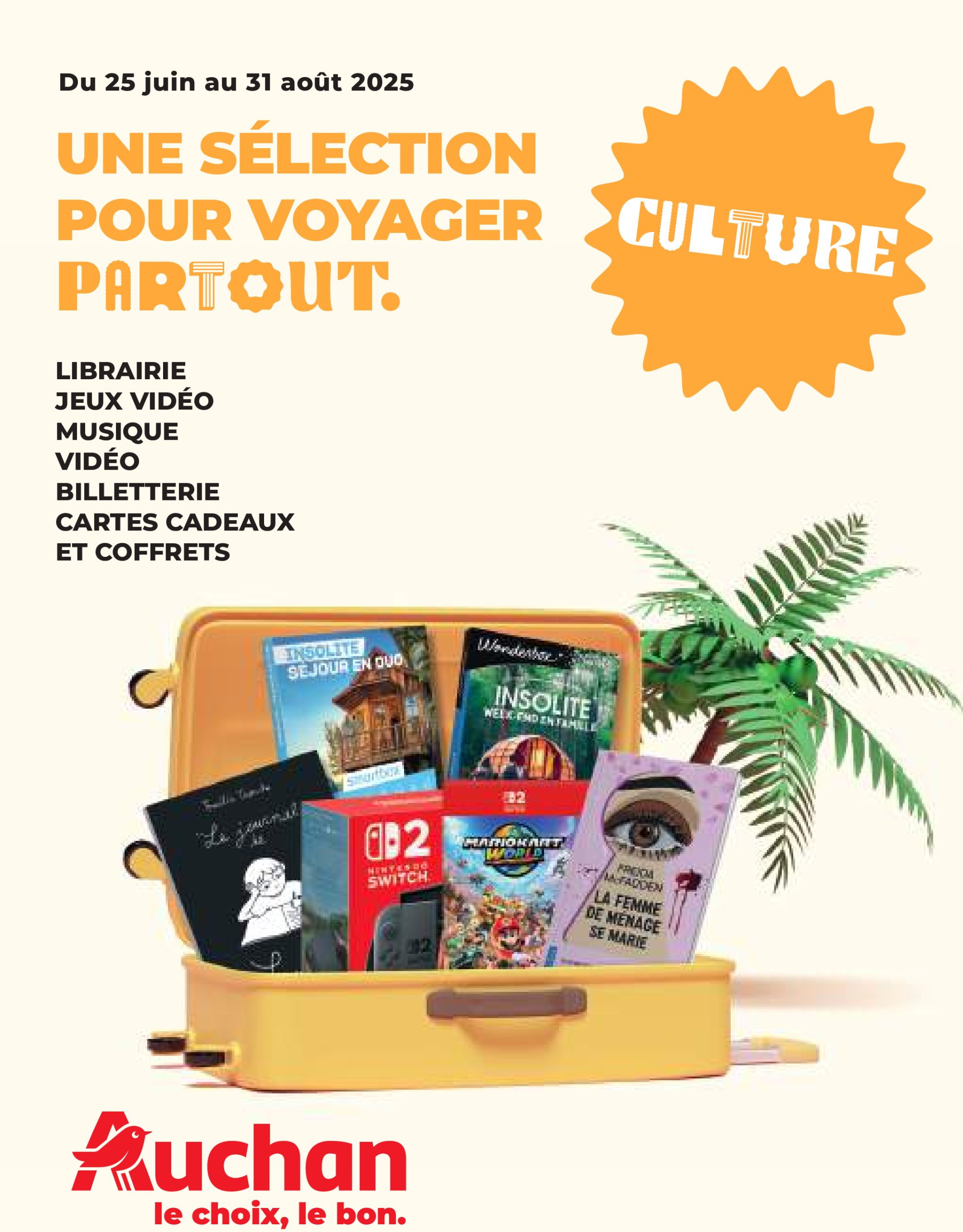 auchan - Auchan - Une sélection pour voyager partout folder geldig vanaf 25/06 - 31/08