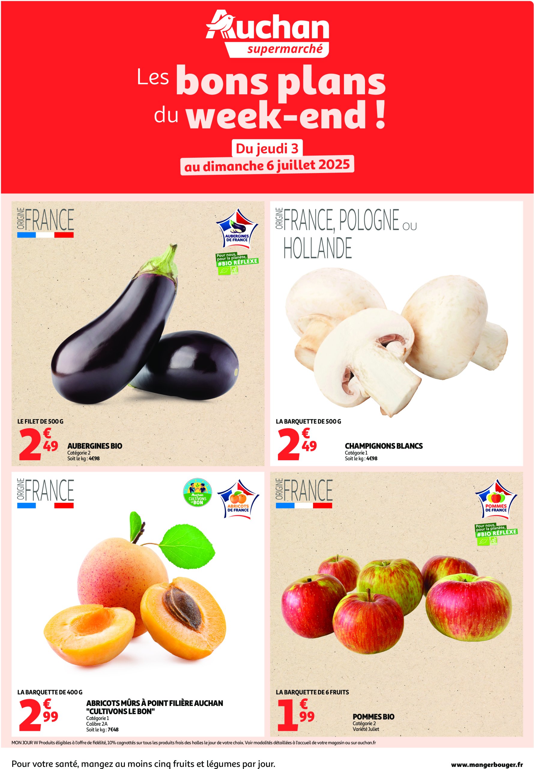 auchan - Auchan supermarché - Les bons plans du week-end dans votre super ! folder geldig vanaf 03/07 - 06/07