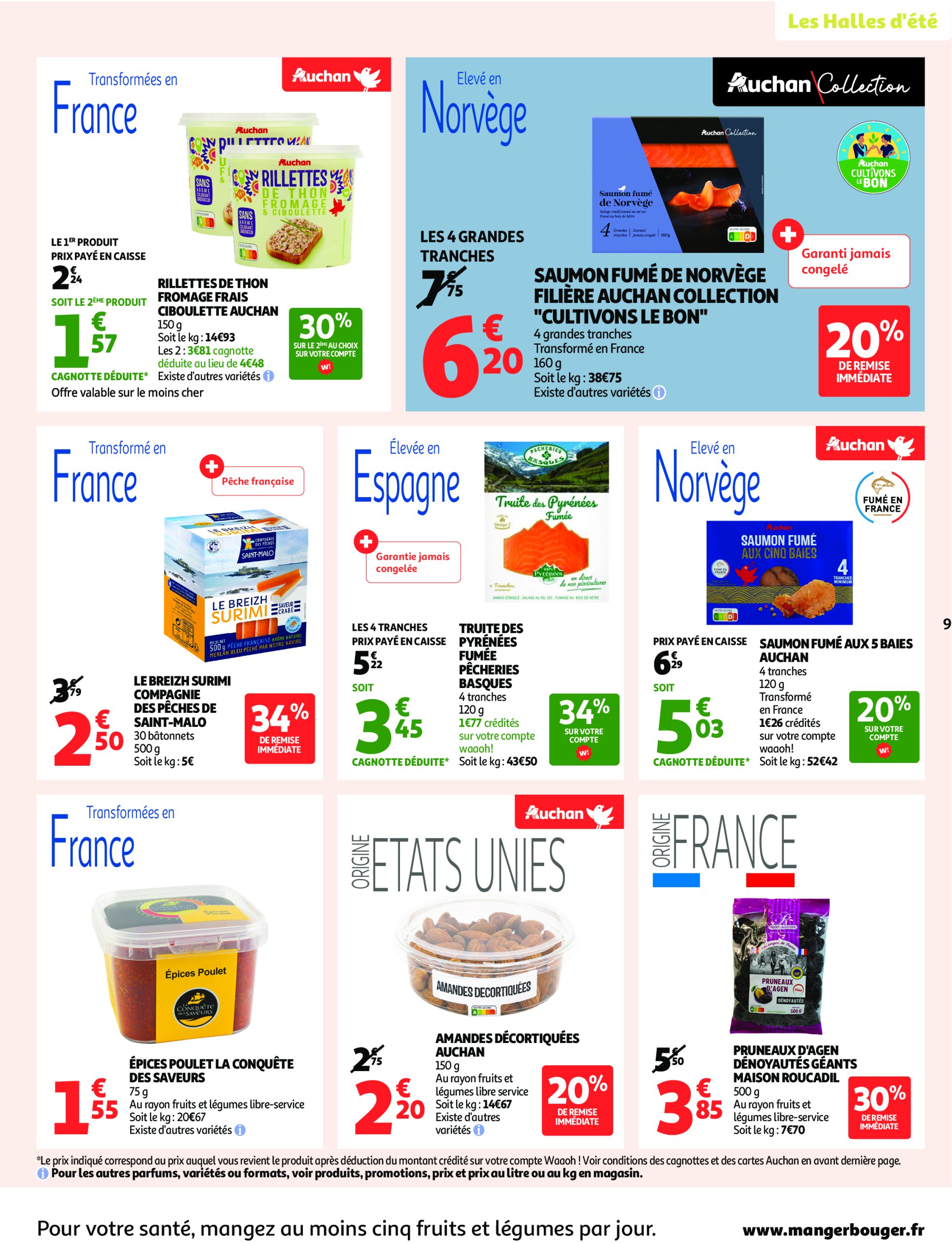 auchan - Auchan Supermarché - Les halles d'été, les prix bas c'est toujours de saison folder geldig vanaf 08/07 - 12/07 - page: 9