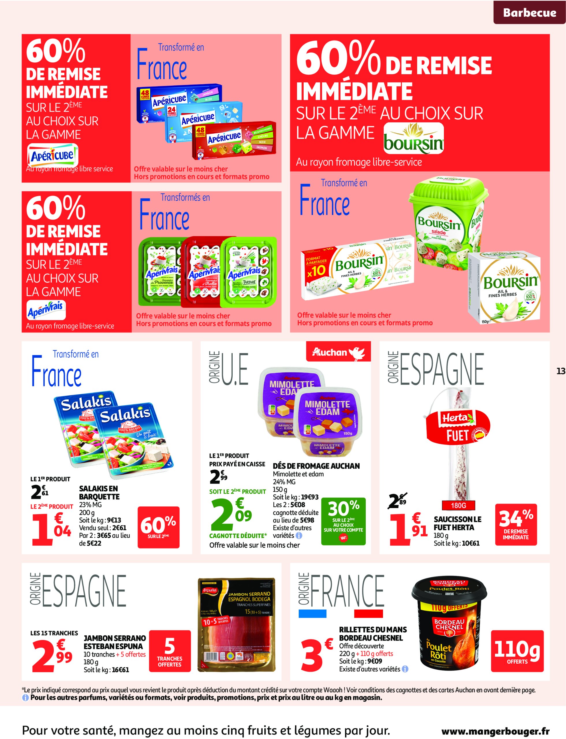 auchan - Auchan Supermarché - Les halles d'été, les prix bas c'est toujours de saison folder geldig vanaf 08/07 - 12/07 - page: 13