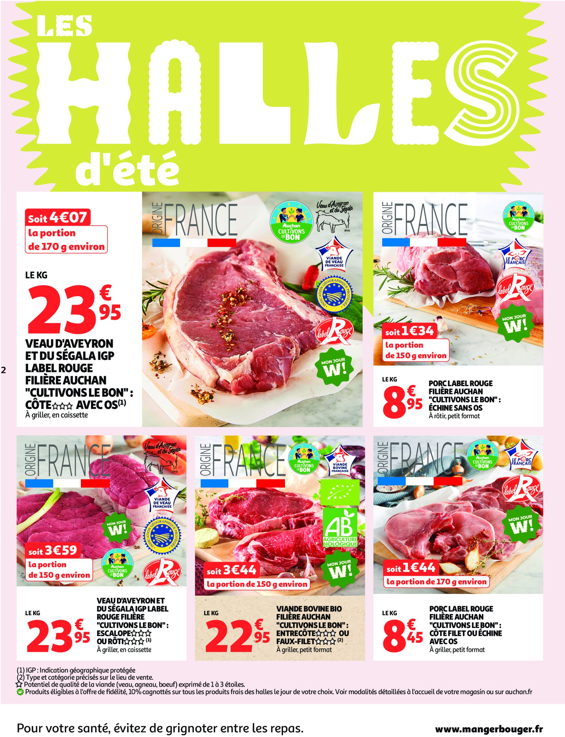 auchan - Auchan Supermarché - Les halles d'été, les prix bas c'est toujours de saison folder geldig vanaf 08/07 - 12/07 - page: 2
