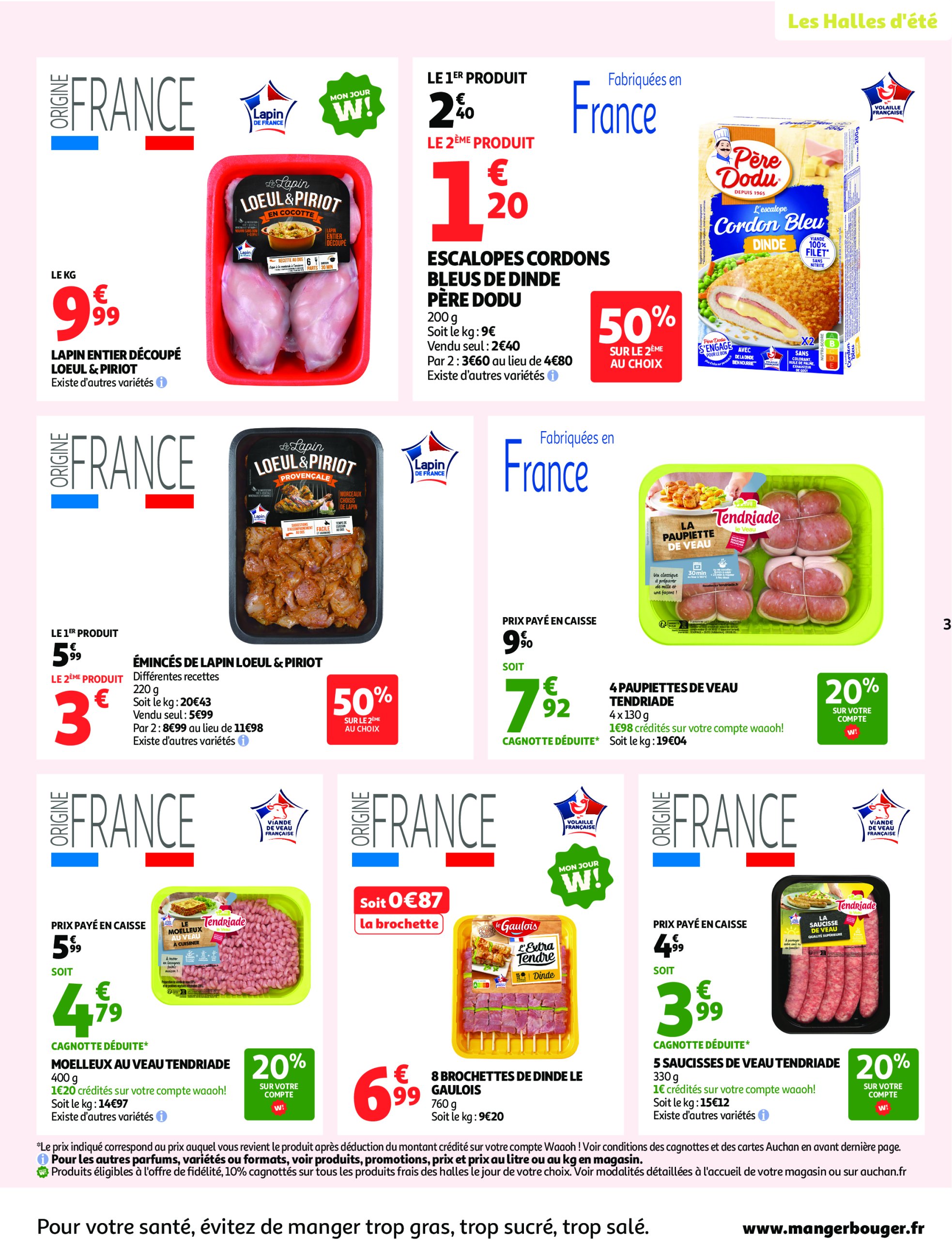 auchan - Auchan Supermarché - Les halles d'été, les prix bas c'est toujours de saison folder geldig vanaf 08/07 - 12/07 - page: 3