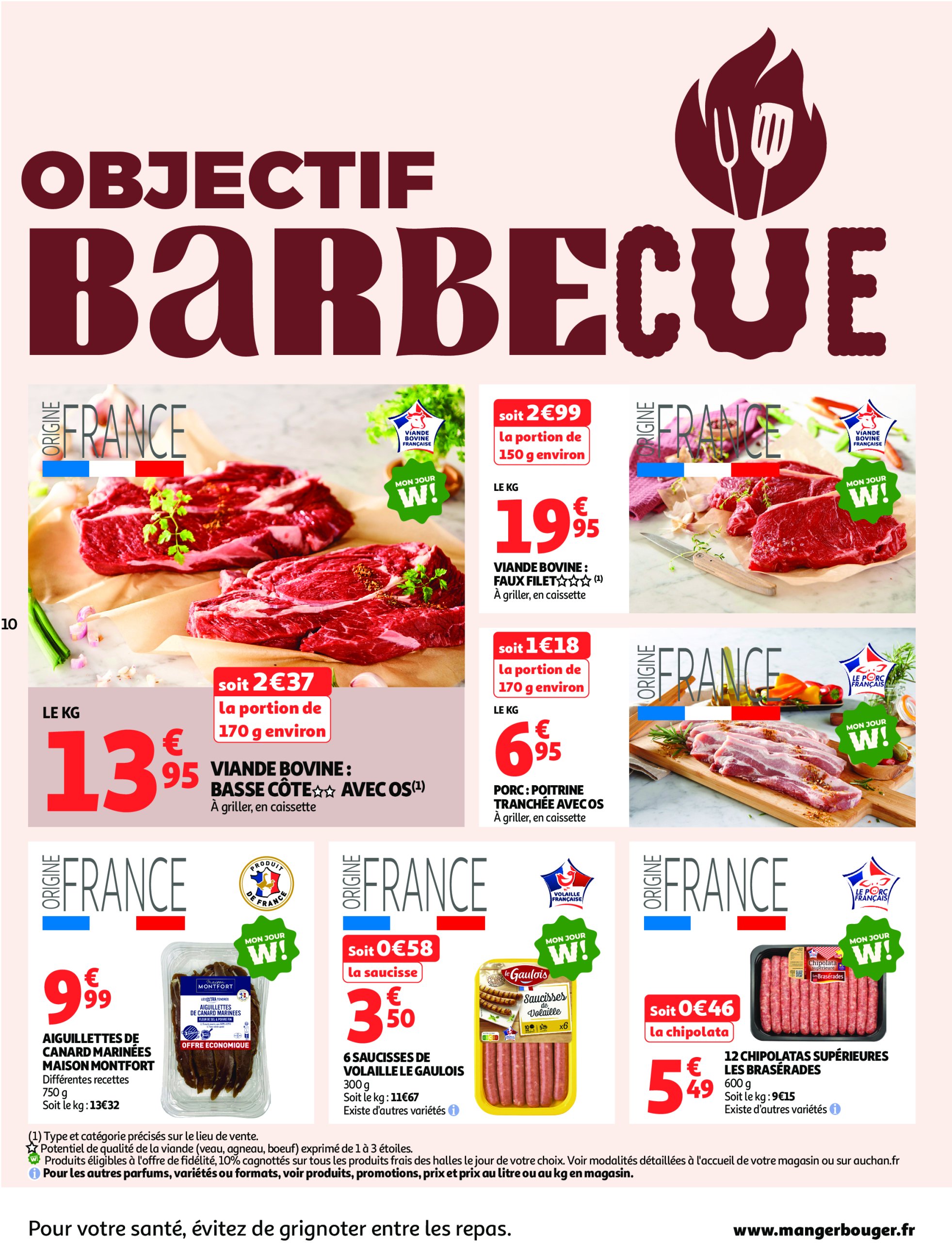auchan - Auchan Supermarché - Les halles d'été, les prix bas c'est toujours de saison folder geldig vanaf 08/07 - 12/07 - page: 10