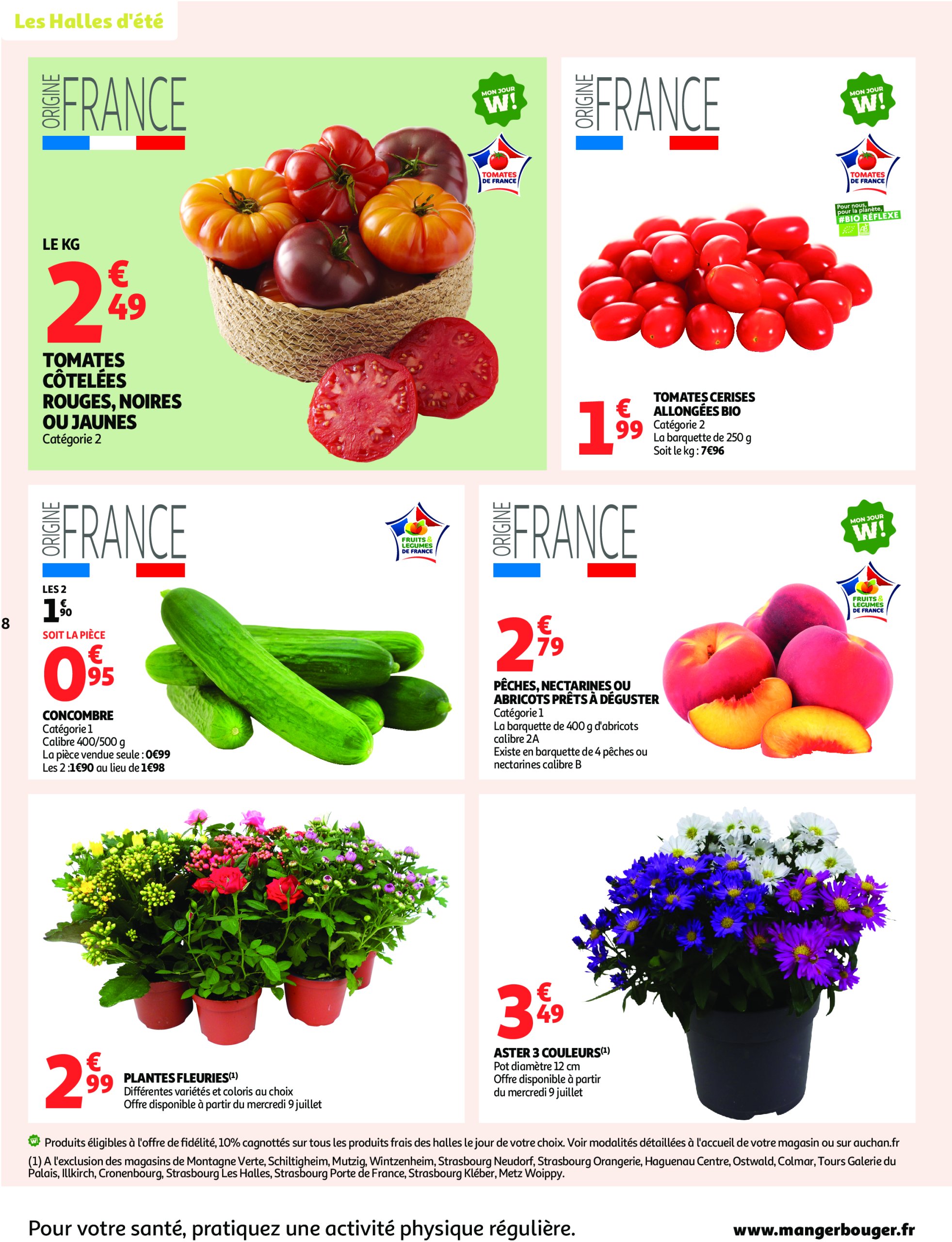 auchan - Auchan Supermarché - Les halles d'été, les prix bas c'est toujours de saison folder geldig vanaf 08/07 - 12/07 - page: 8