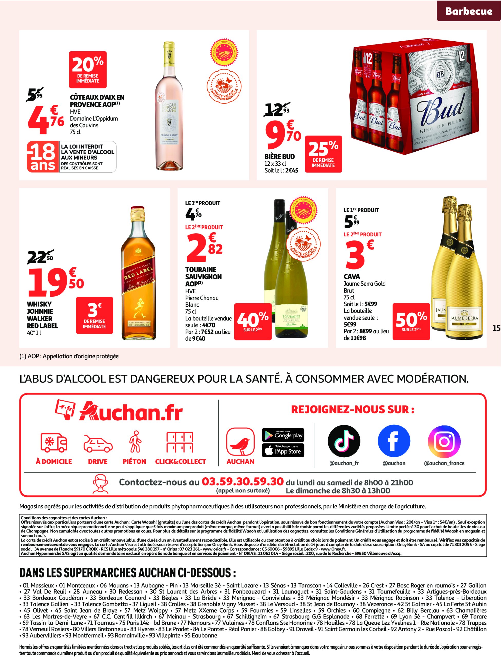auchan - Auchan Supermarché - Les halles d'été, les prix bas c'est toujours de saison folder geldig vanaf 08/07 - 12/07 - page: 15