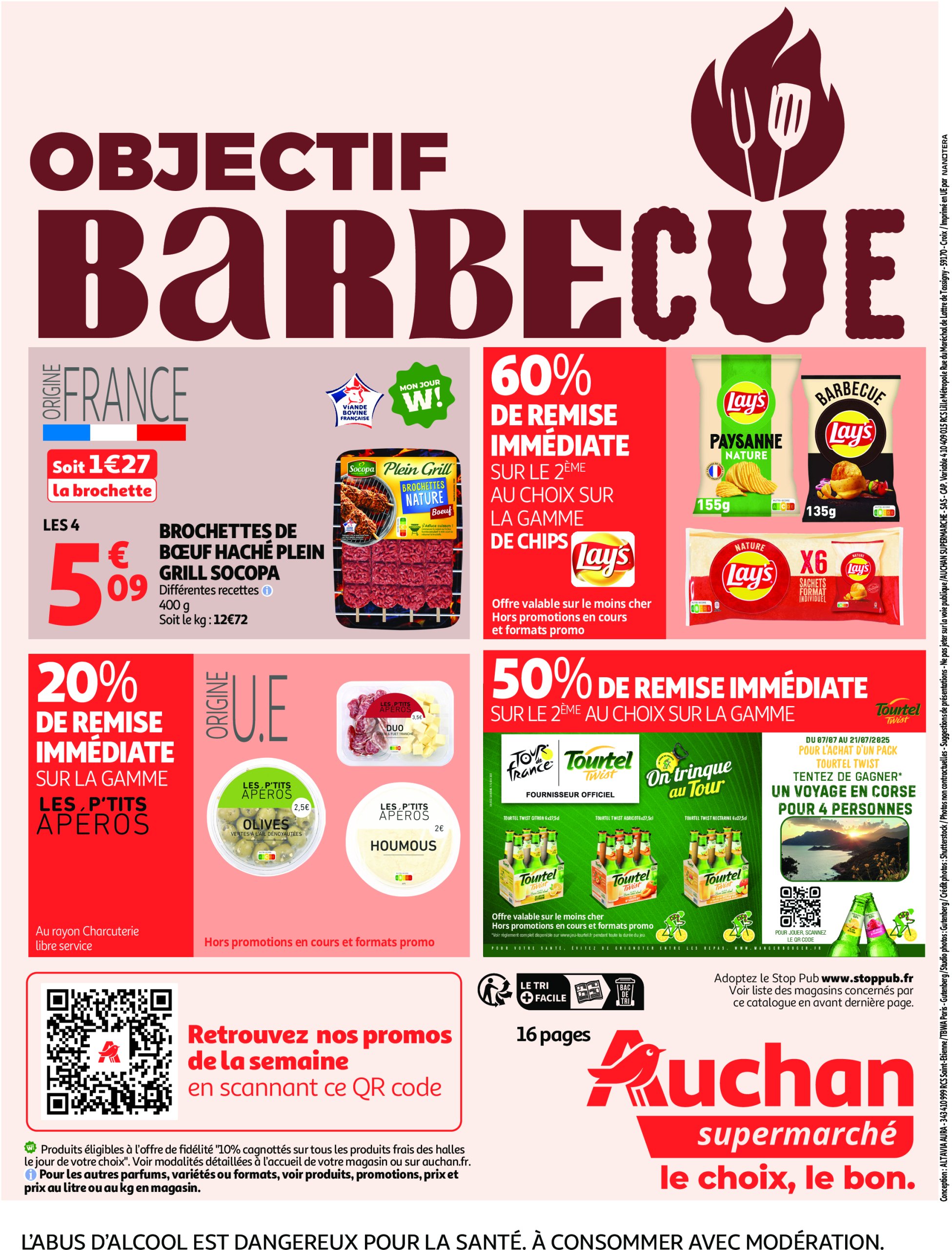 auchan - Auchan Supermarché - Les halles d'été, les prix bas c'est toujours de saison folder geldig vanaf 08/07 - 12/07 - page: 16