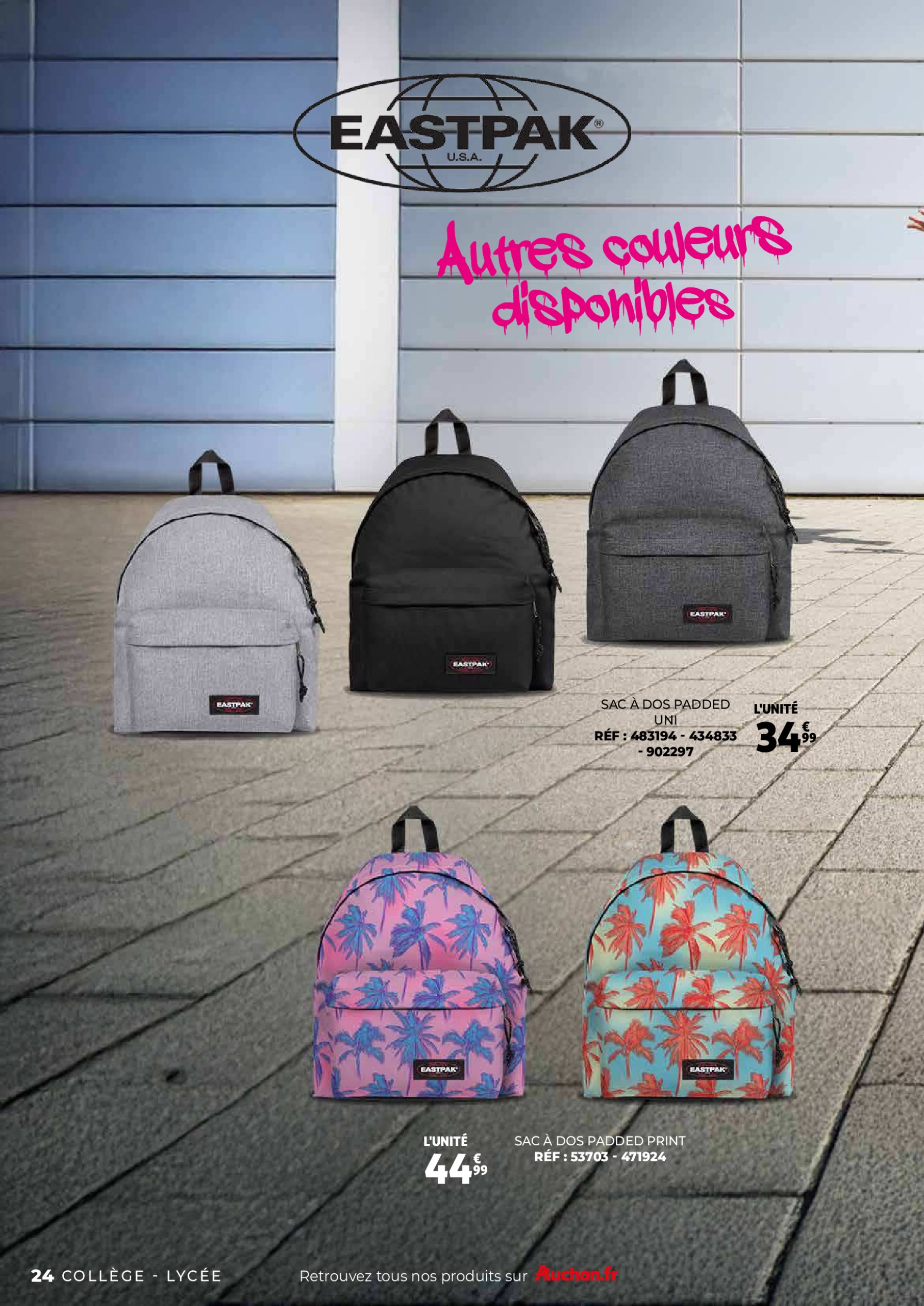 auchan - Auchan - Guide maroquinerie scolaire : C'est bon de rentrer moins cher folder geldig vanaf 01/07 - 31/08 - page: 24
