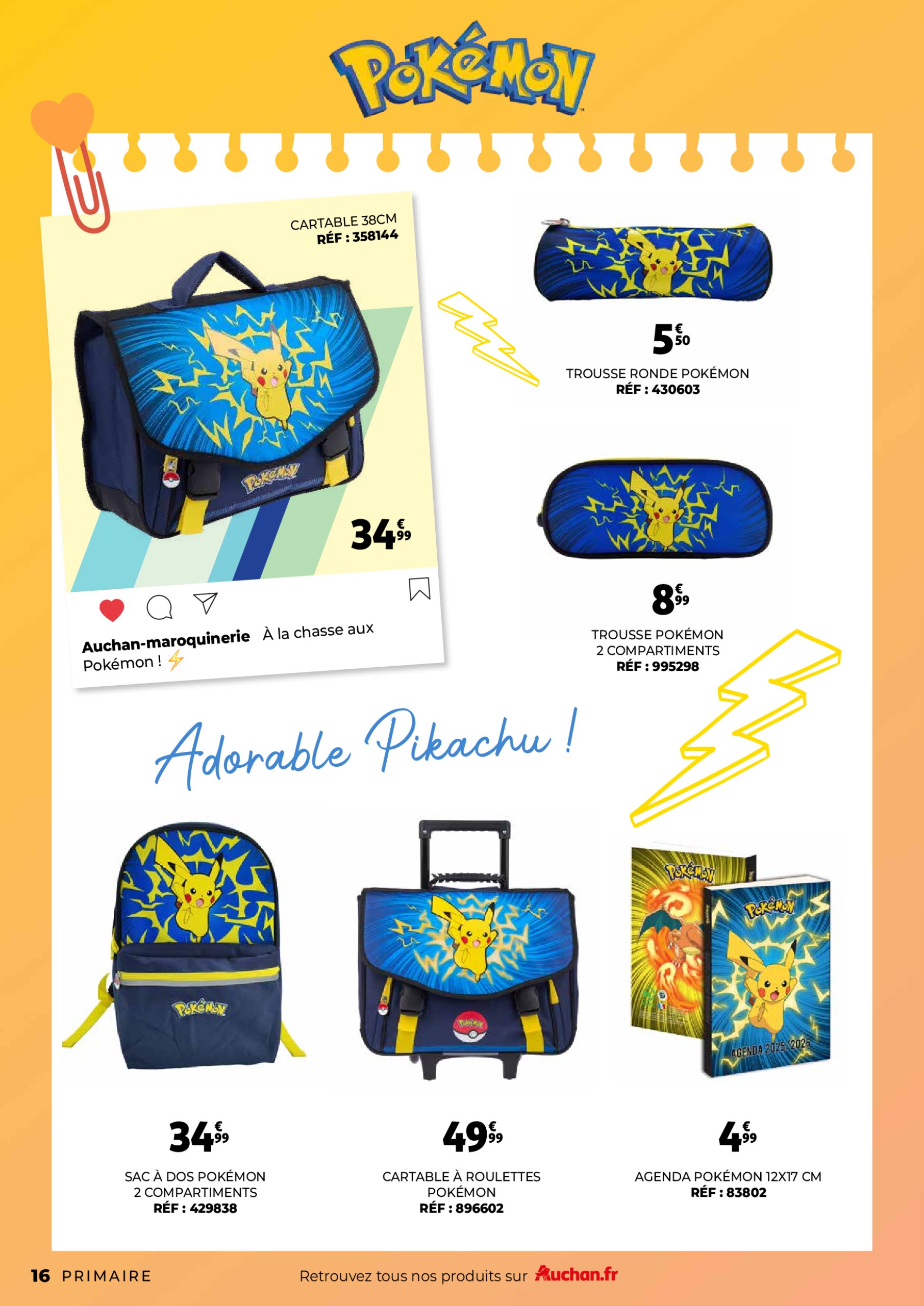 auchan - Auchan - Guide maroquinerie scolaire : C'est bon de rentrer moins cher folder geldig vanaf 01/07 - 31/08 - page: 16