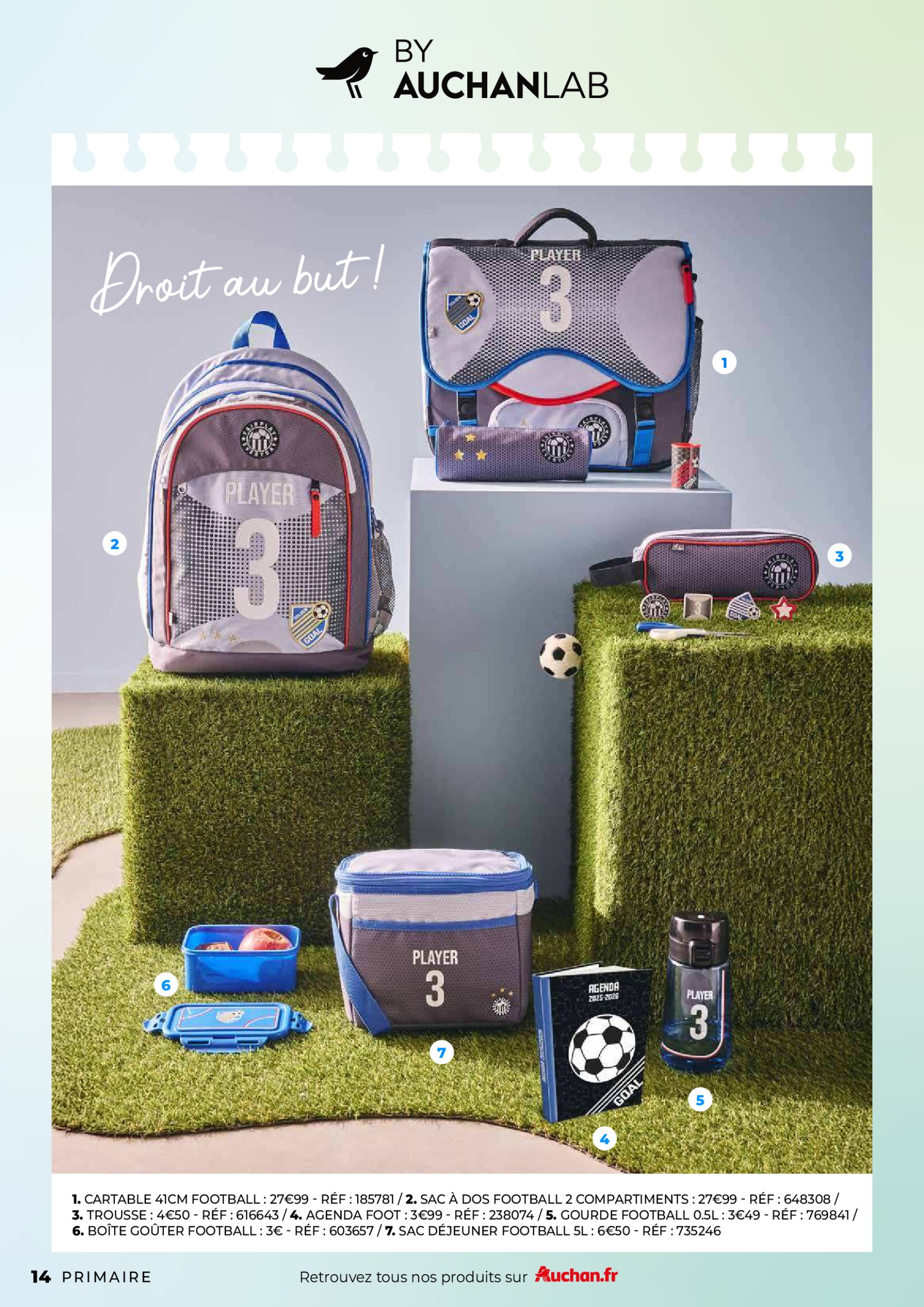 auchan - Auchan - Guide maroquinerie scolaire : C'est bon de rentrer moins cher folder geldig vanaf 01/07 - 31/08 - page: 14