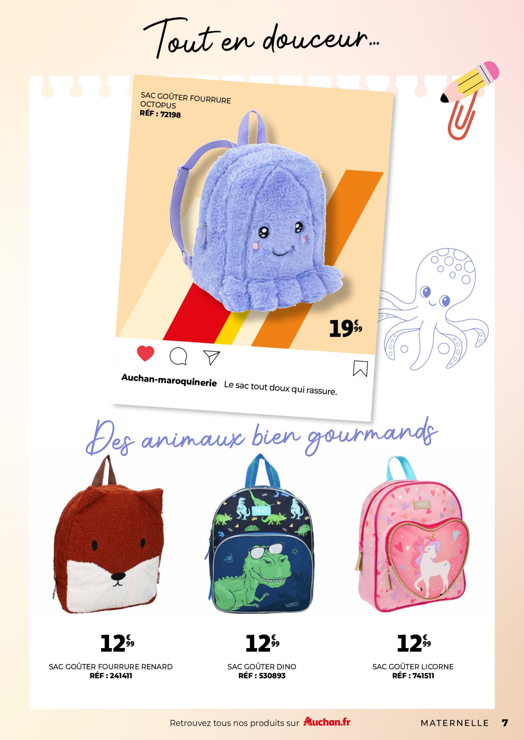 auchan - Auchan - Guide maroquinerie scolaire : C'est bon de rentrer moins cher folder geldig vanaf 01/07 - 31/08 - page: 7