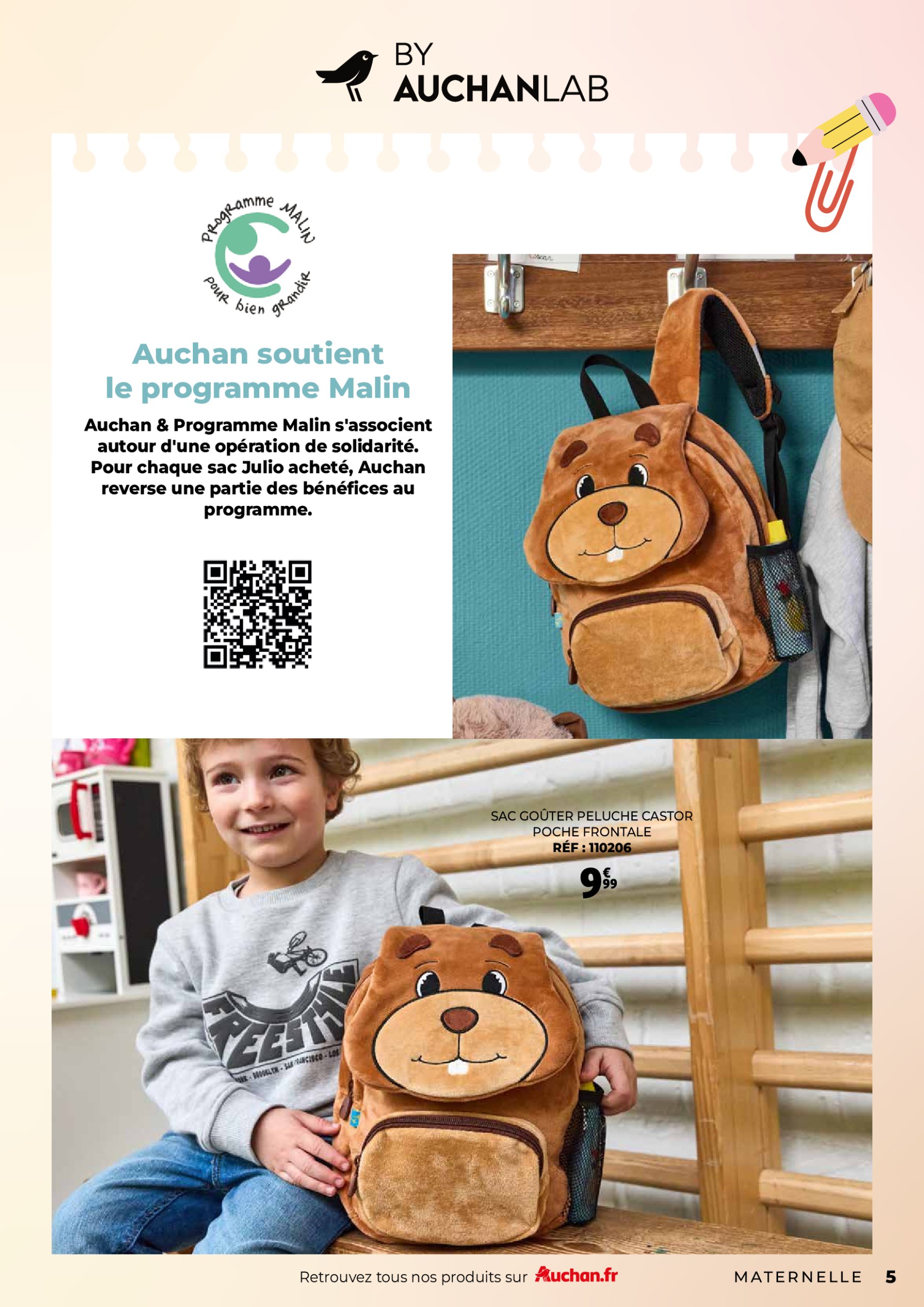 auchan - Auchan - Guide maroquinerie scolaire : C'est bon de rentrer moins cher folder geldig vanaf 01/07 - 31/08 - page: 5