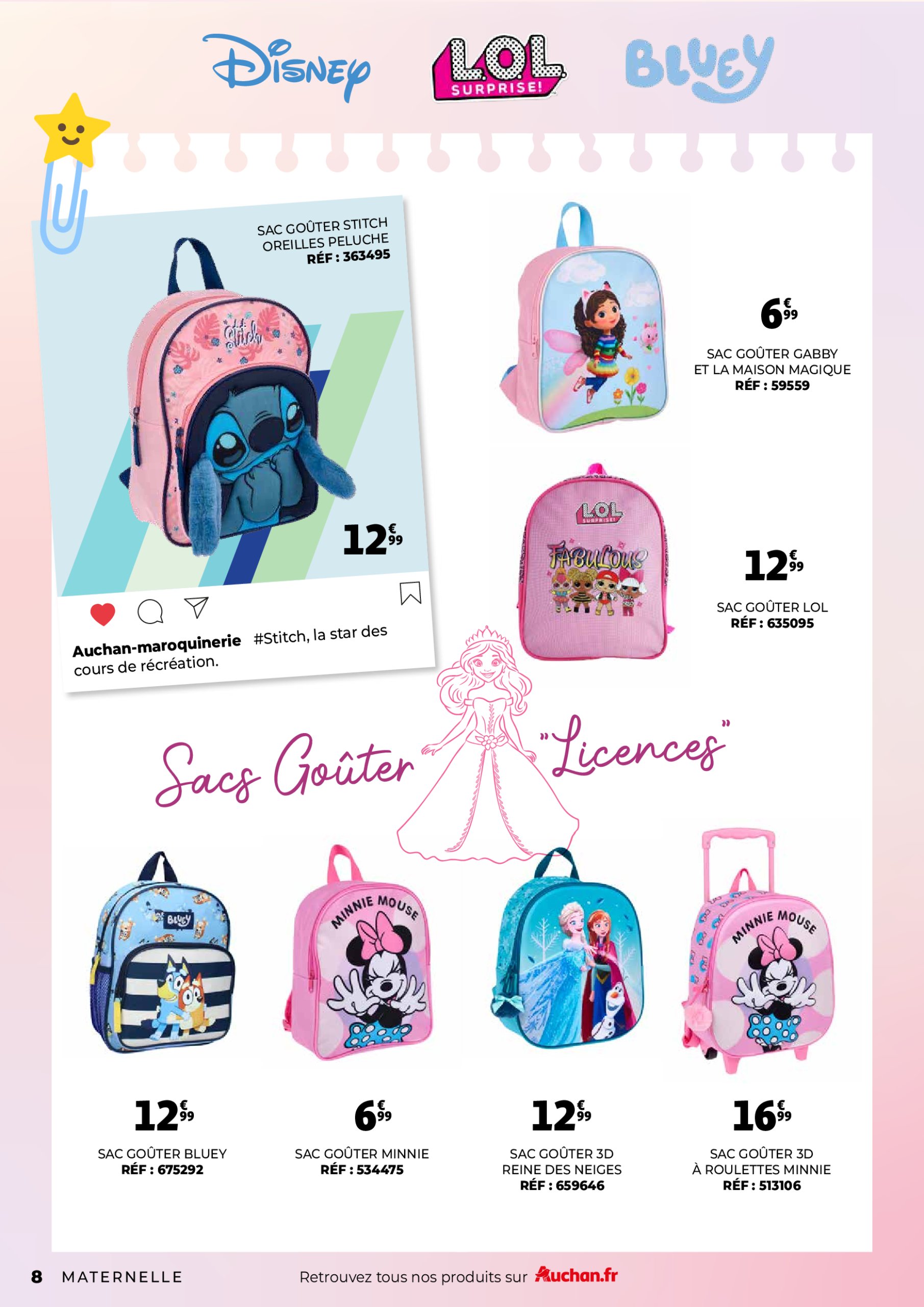 auchan - Auchan - Guide maroquinerie scolaire : C'est bon de rentrer moins cher folder geldig vanaf 01/07 - 31/08 - page: 8