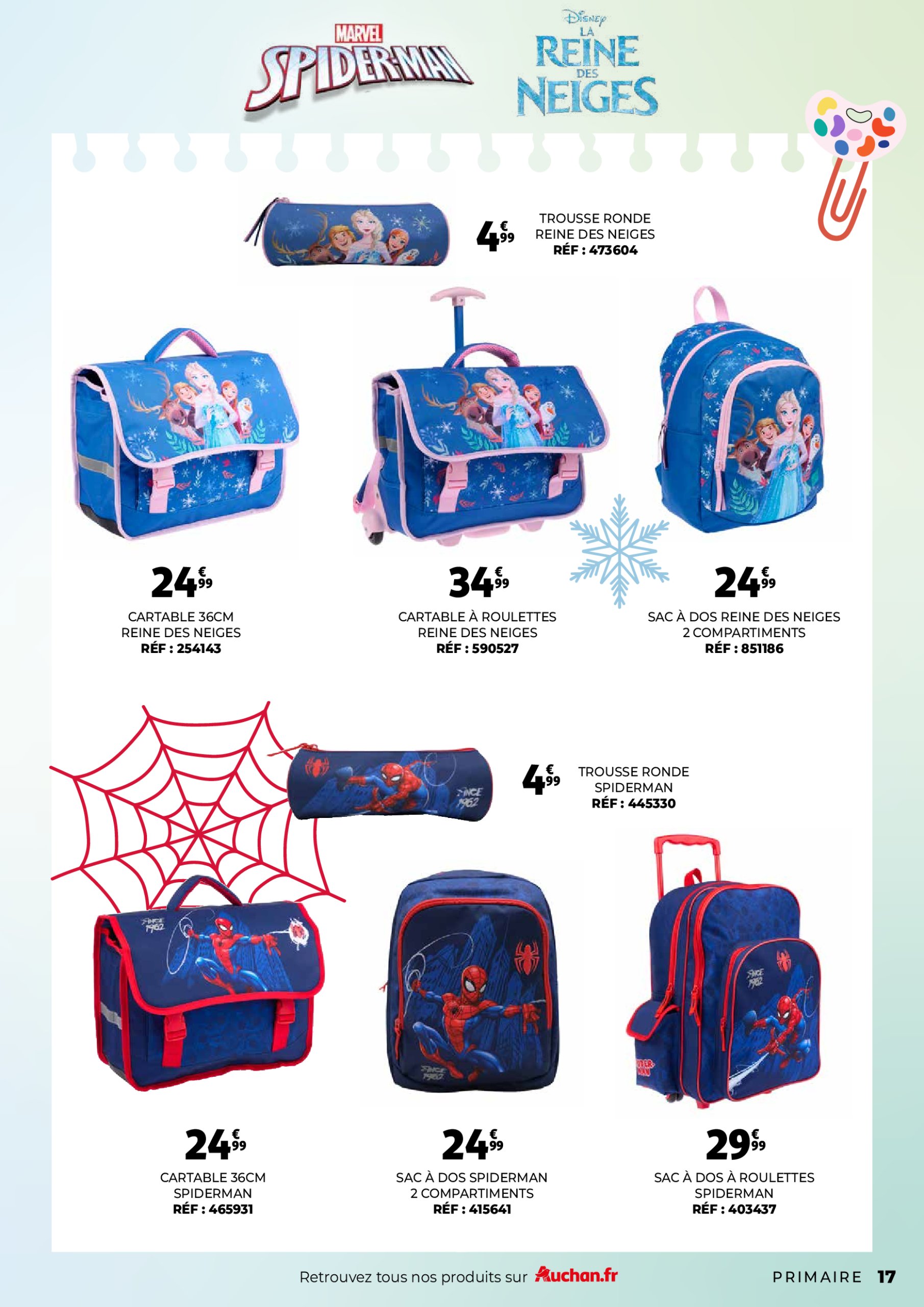 auchan - Auchan - Guide maroquinerie scolaire : C'est bon de rentrer moins cher folder geldig vanaf 01/07 - 31/08 - page: 17