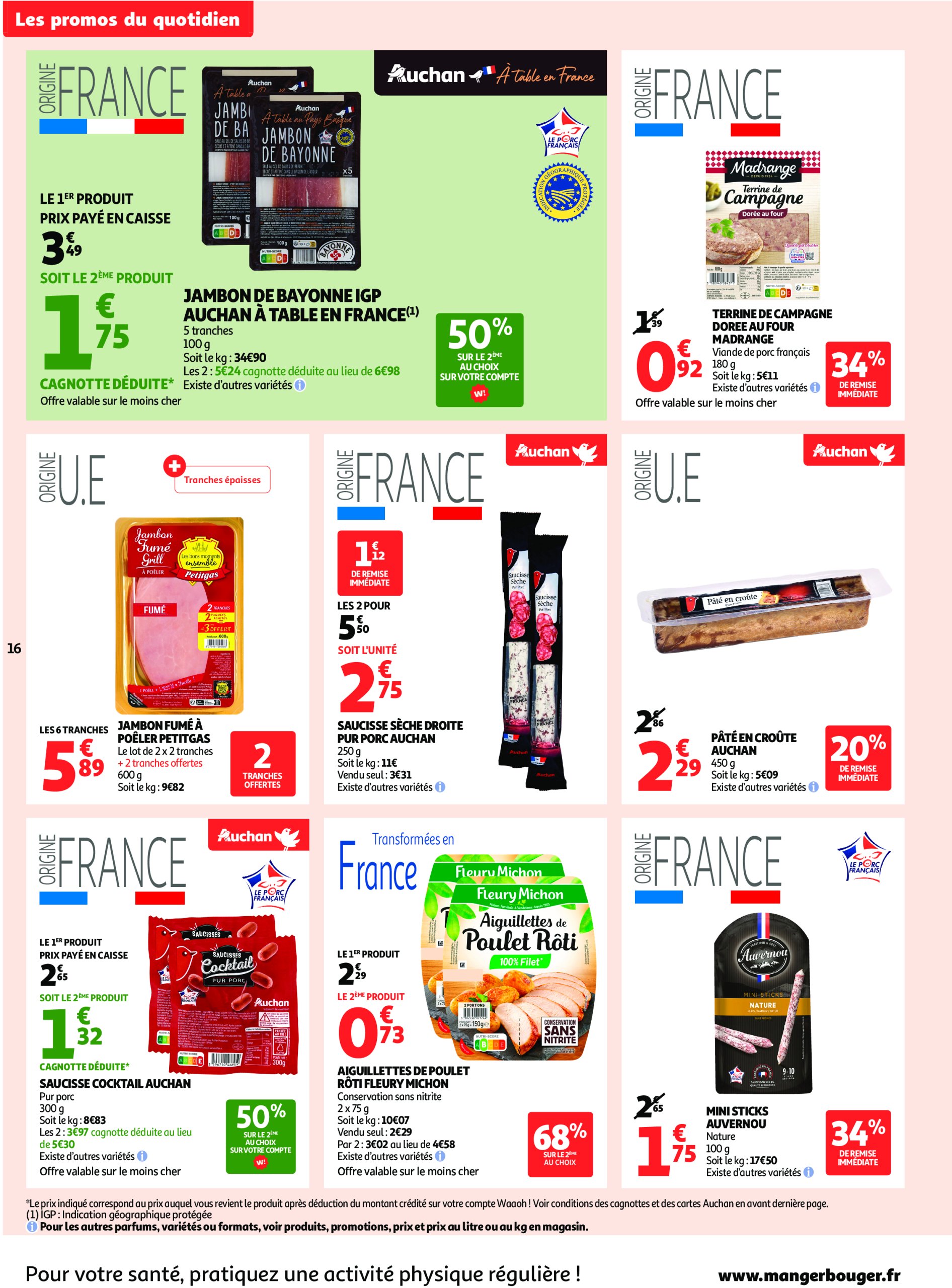 auchan - Auchan supermarché - C'est parti pour une année moins chère dans votre super folder geldig vanaf 16/07 - 26/07 - page: 16