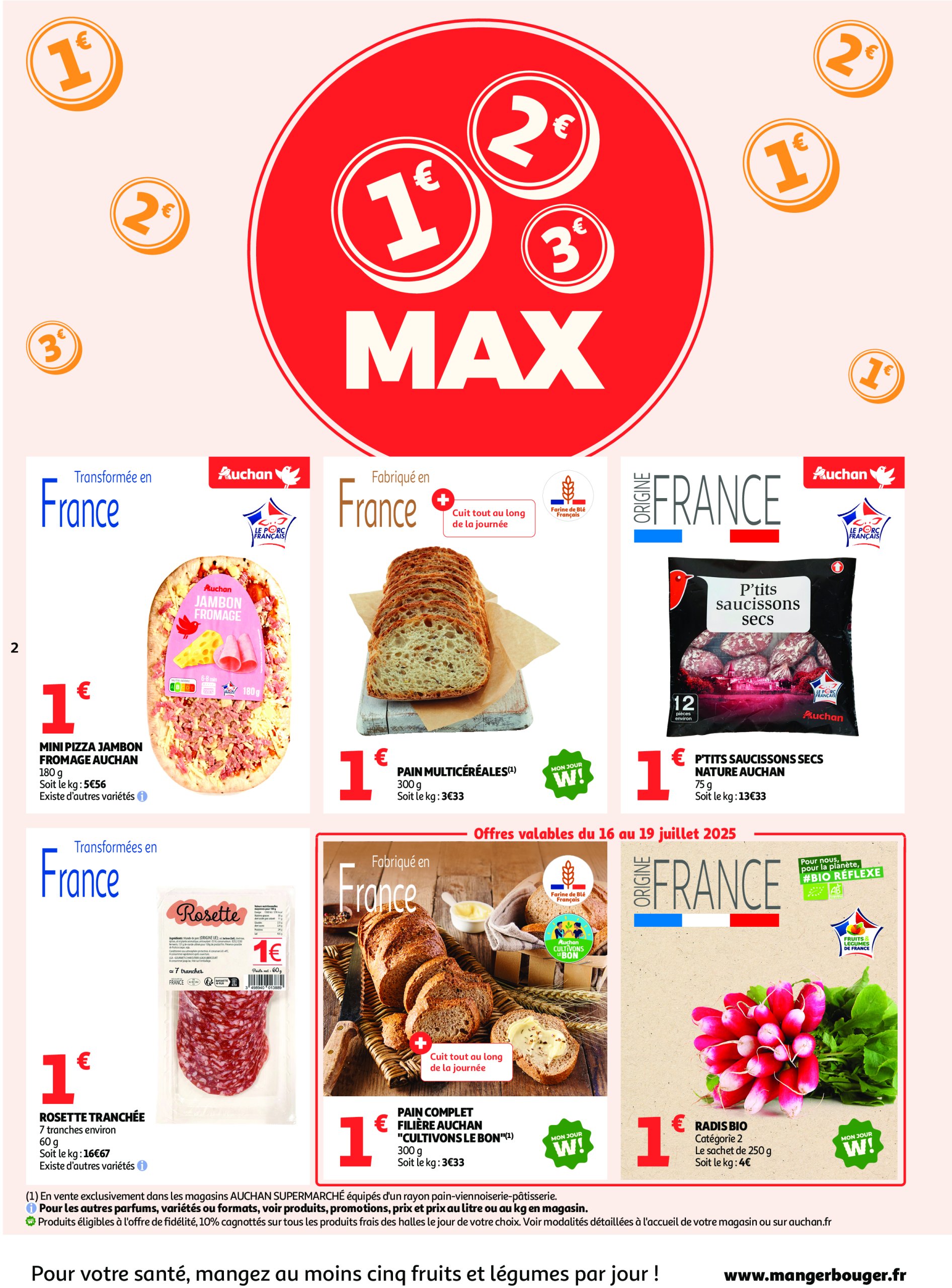 auchan - Auchan supermarché - C'est parti pour une année moins chère dans votre super folder geldig vanaf 16/07 - 26/07 - page: 2
