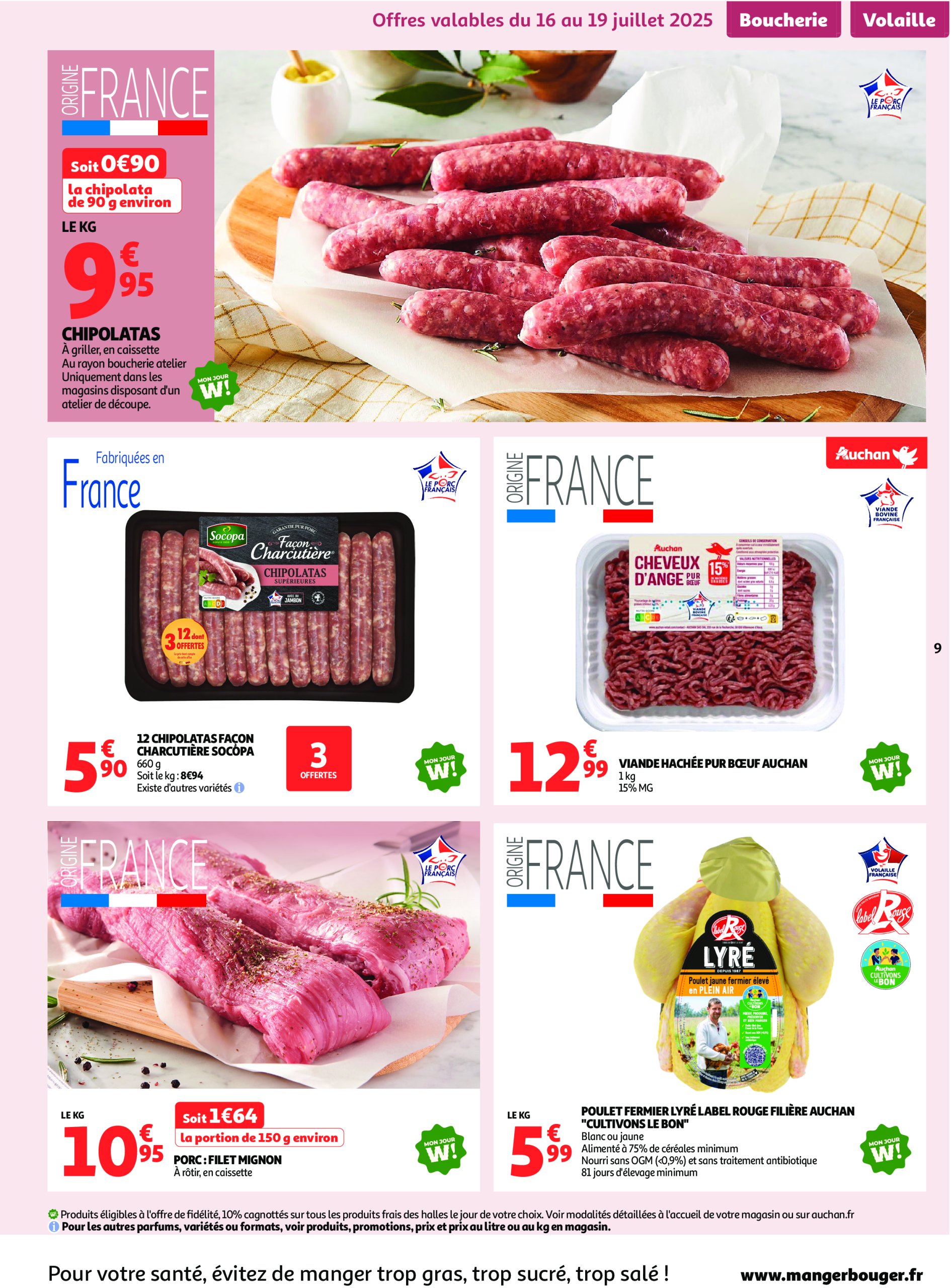 auchan - Auchan supermarché - C'est parti pour une année moins chère dans votre super folder geldig vanaf 16/07 - 26/07 - page: 9