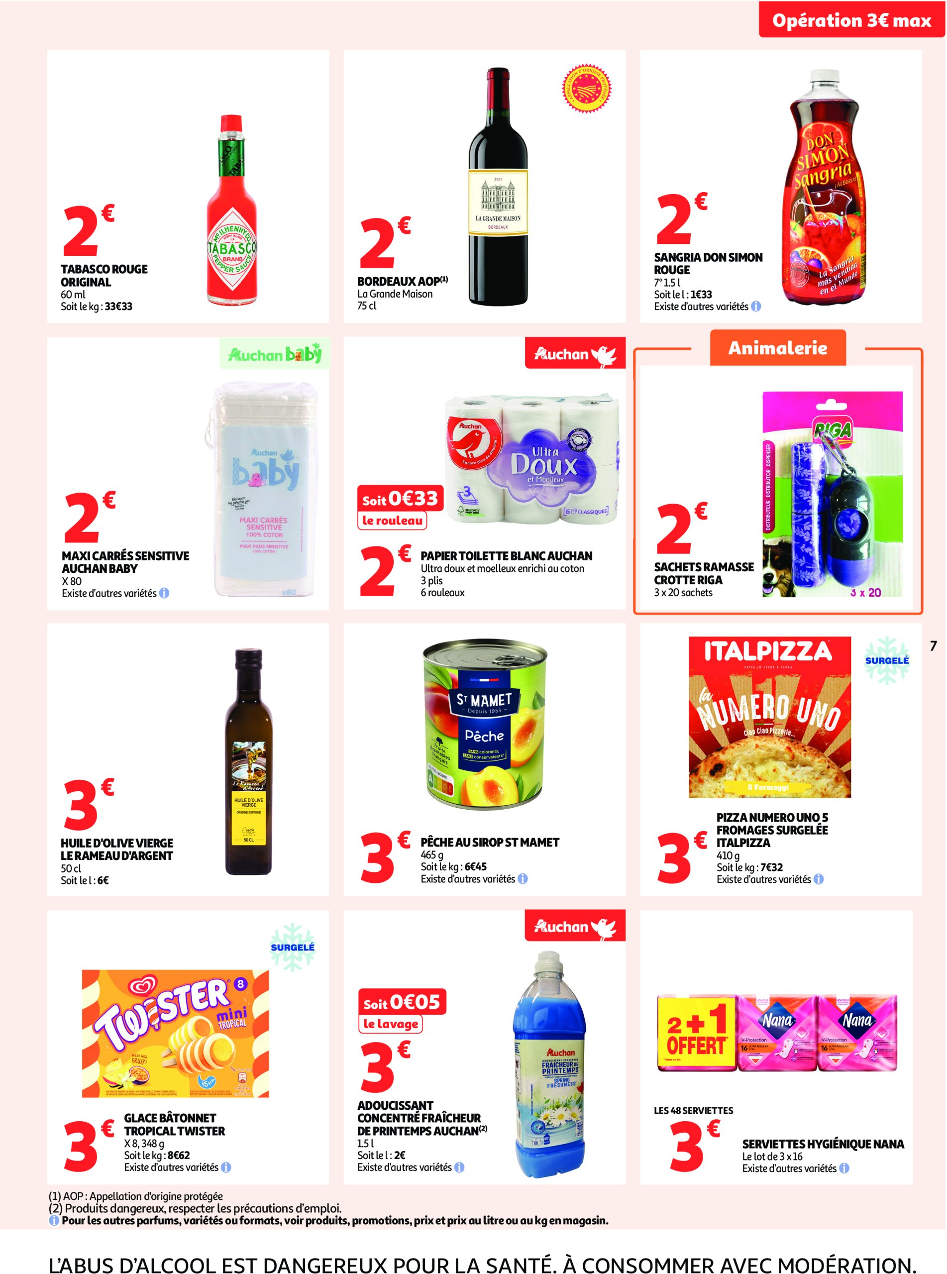 auchan - Auchan supermarché - C'est parti pour une année moins chère dans votre super folder geldig vanaf 16/07 - 26/07 - page: 7