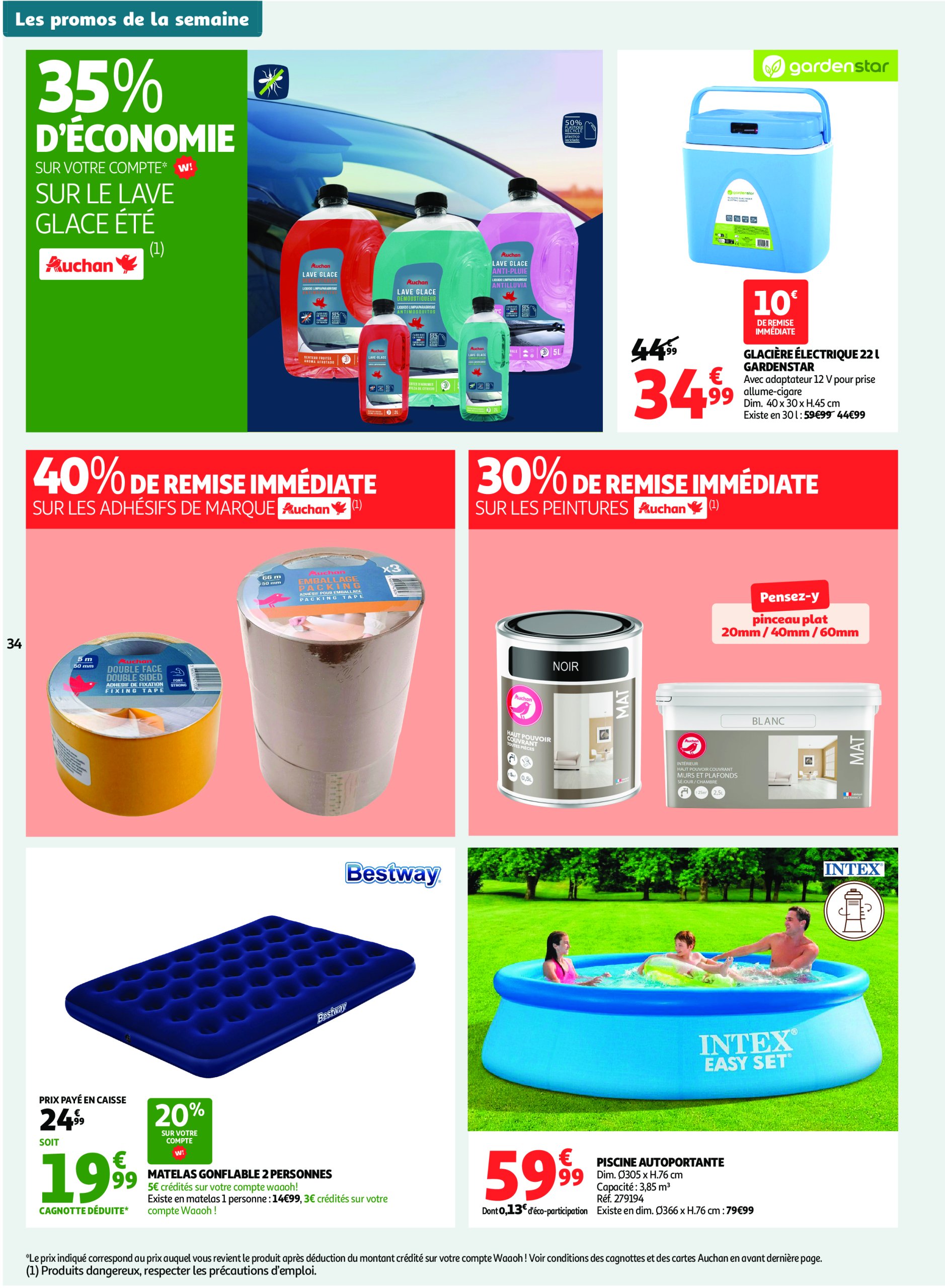 auchan - Auchan supermarché - C'est parti pour une année moins chère dans votre super folder geldig vanaf 16/07 - 26/07 - page: 34