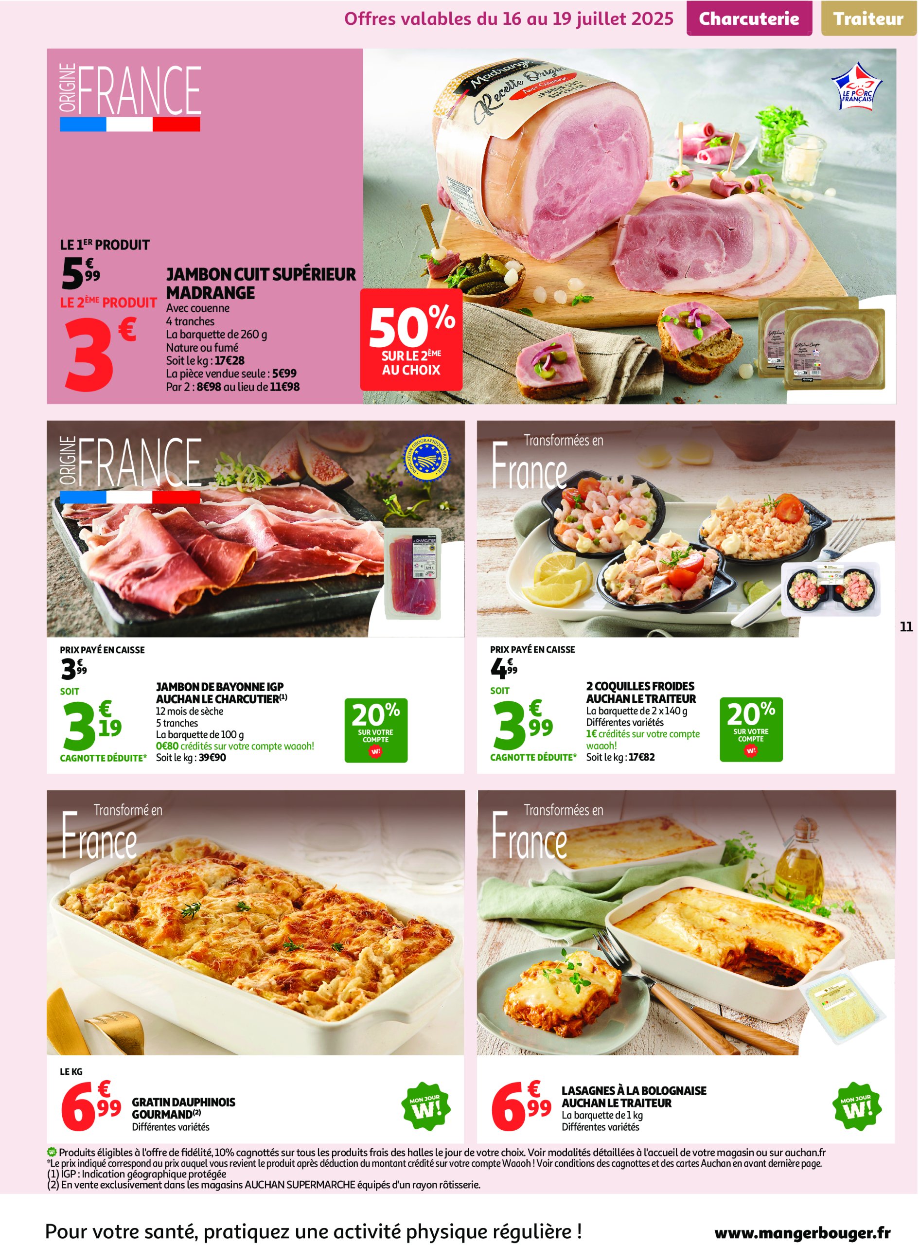 auchan - Auchan supermarché - C'est parti pour une année moins chère dans votre super folder geldig vanaf 16/07 - 26/07 - page: 11