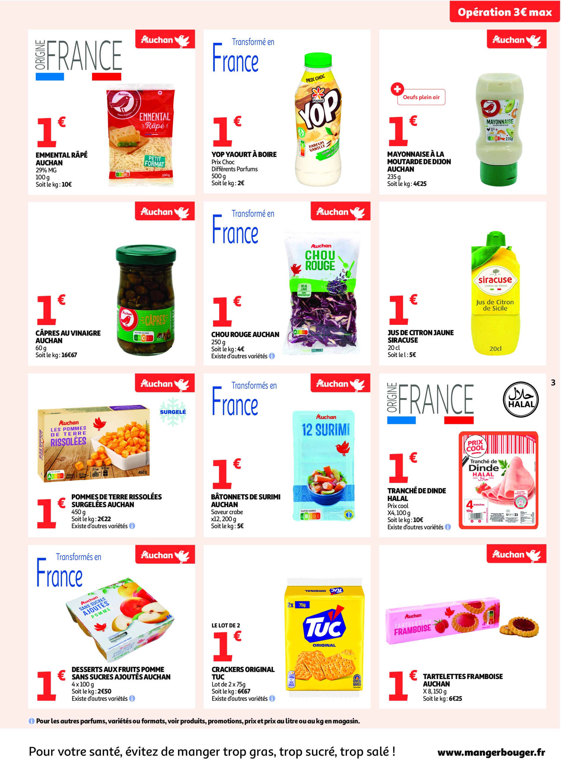 auchan - Auchan supermarché - C'est parti pour une année moins chère dans votre super folder geldig vanaf 16/07 - 26/07 - page: 3