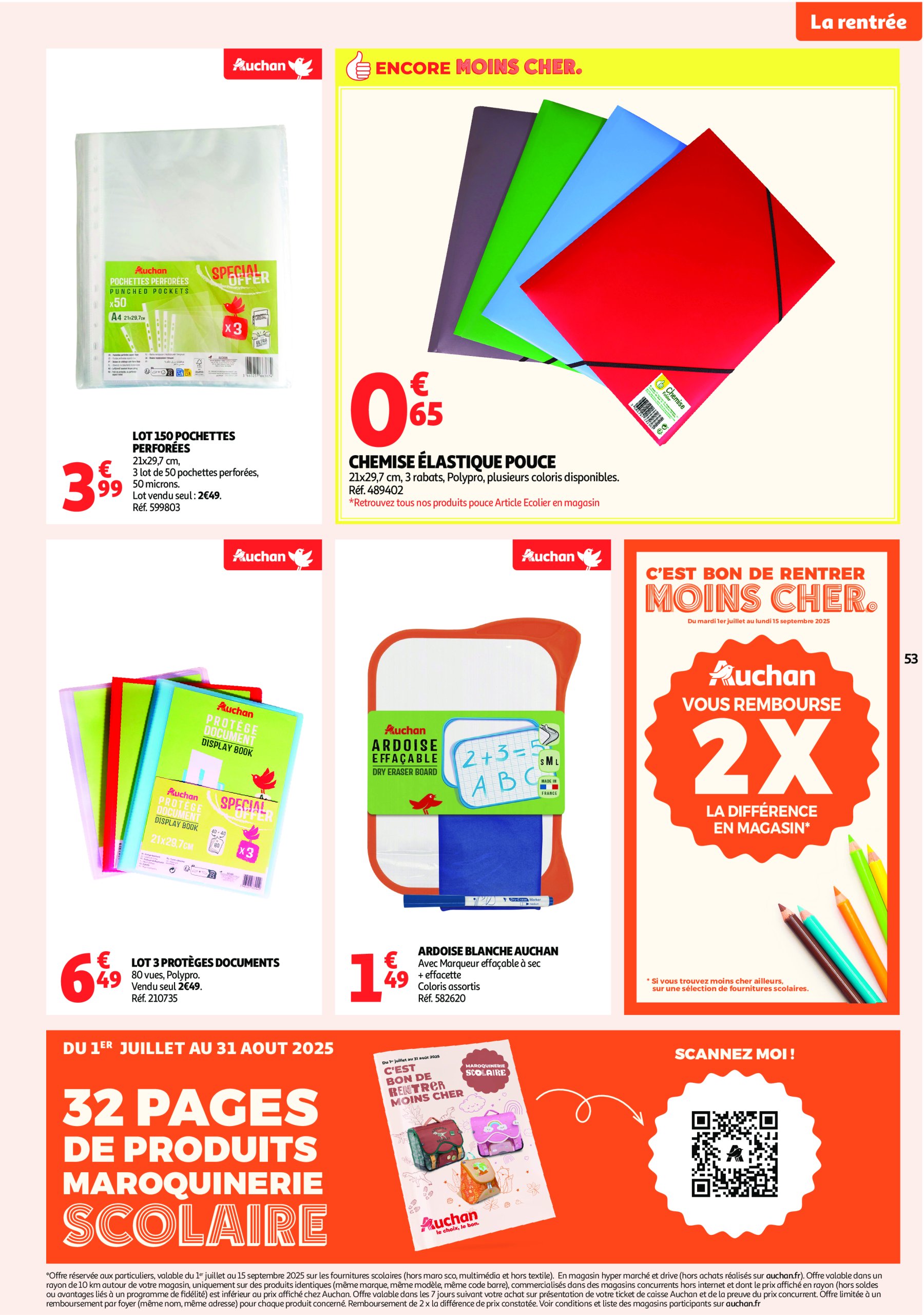 auchan - Auchan - C'est parti pour une année moins chère folder geldig vanaf 16/07 - 27/07 - page: 53 auchan - Auchan - C'est parti pour une année moins chère folder geldig vanaf 16/07 - 27/07 - page: 53