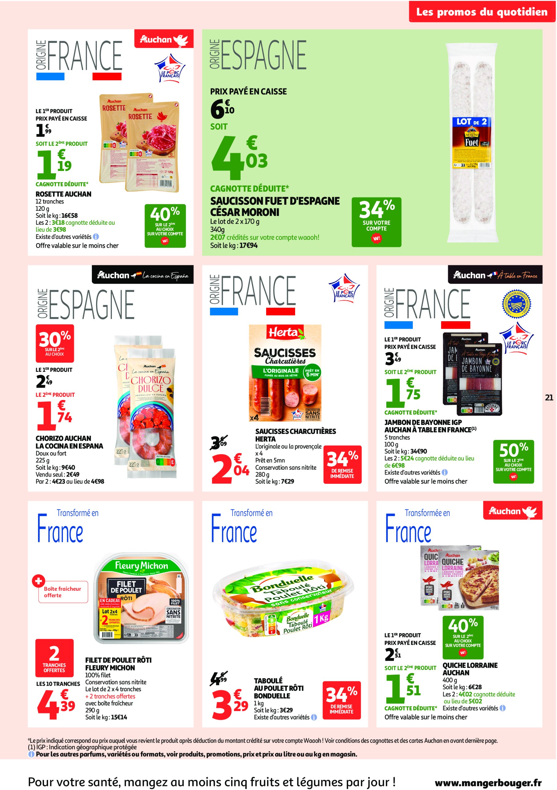 auchan - Auchan - C'est parti pour une année moins chère folder geldig vanaf 16/07 - 27/07 - page: 21 auchan - Auchan - C'est parti pour une année moins chère folder geldig vanaf 16/07 - 27/07 - page: 21