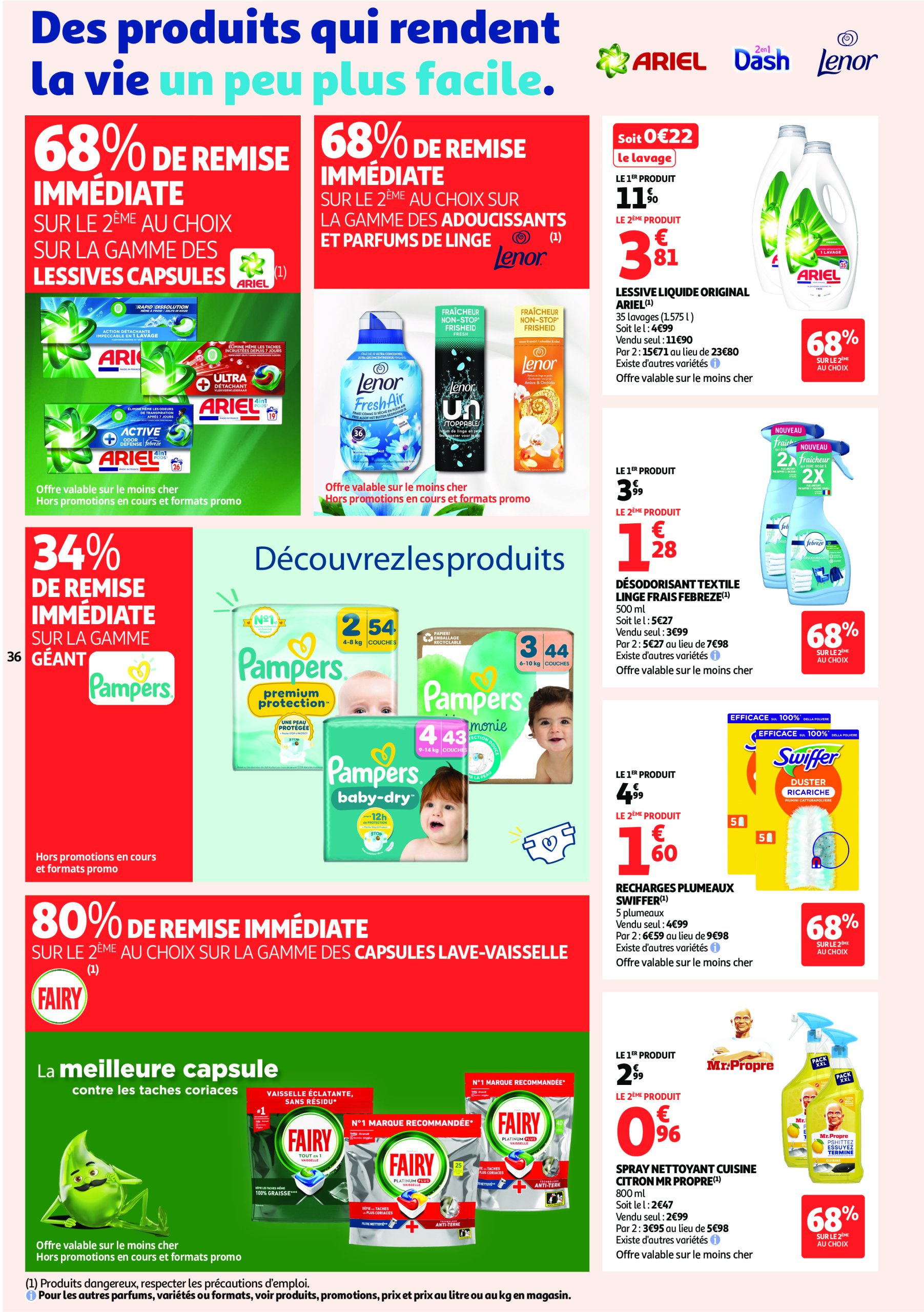 auchan - Auchan - C'est parti pour une année moins chère folder geldig vanaf 16/07 - 27/07 - page: 36 auchan - Auchan - C'est parti pour une année moins chère folder geldig vanaf 16/07 - 27/07 - page: 36